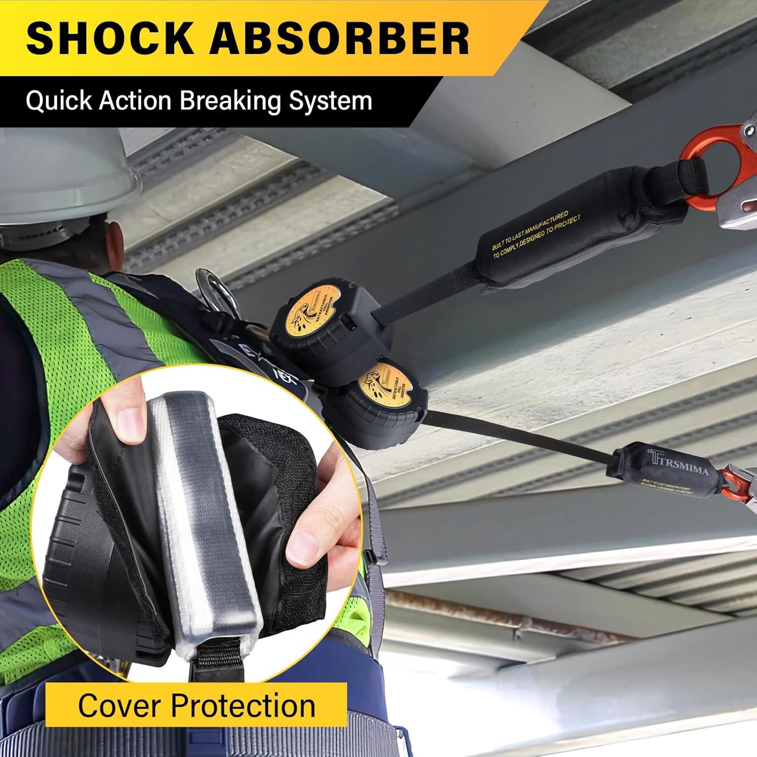 Cuerda Retráctil de Seguridad TRSMIMA 1.83M Doble Pierna