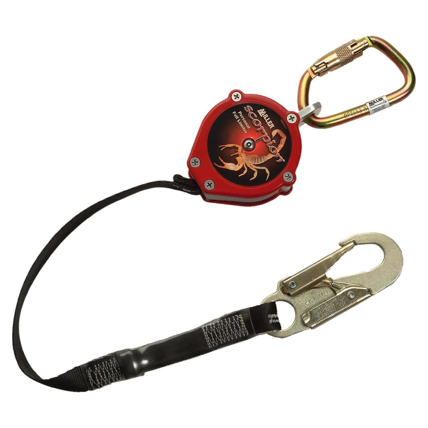 Limitador de Caída Personal Miller Scorpion 9 Pies 310 lb Rojo