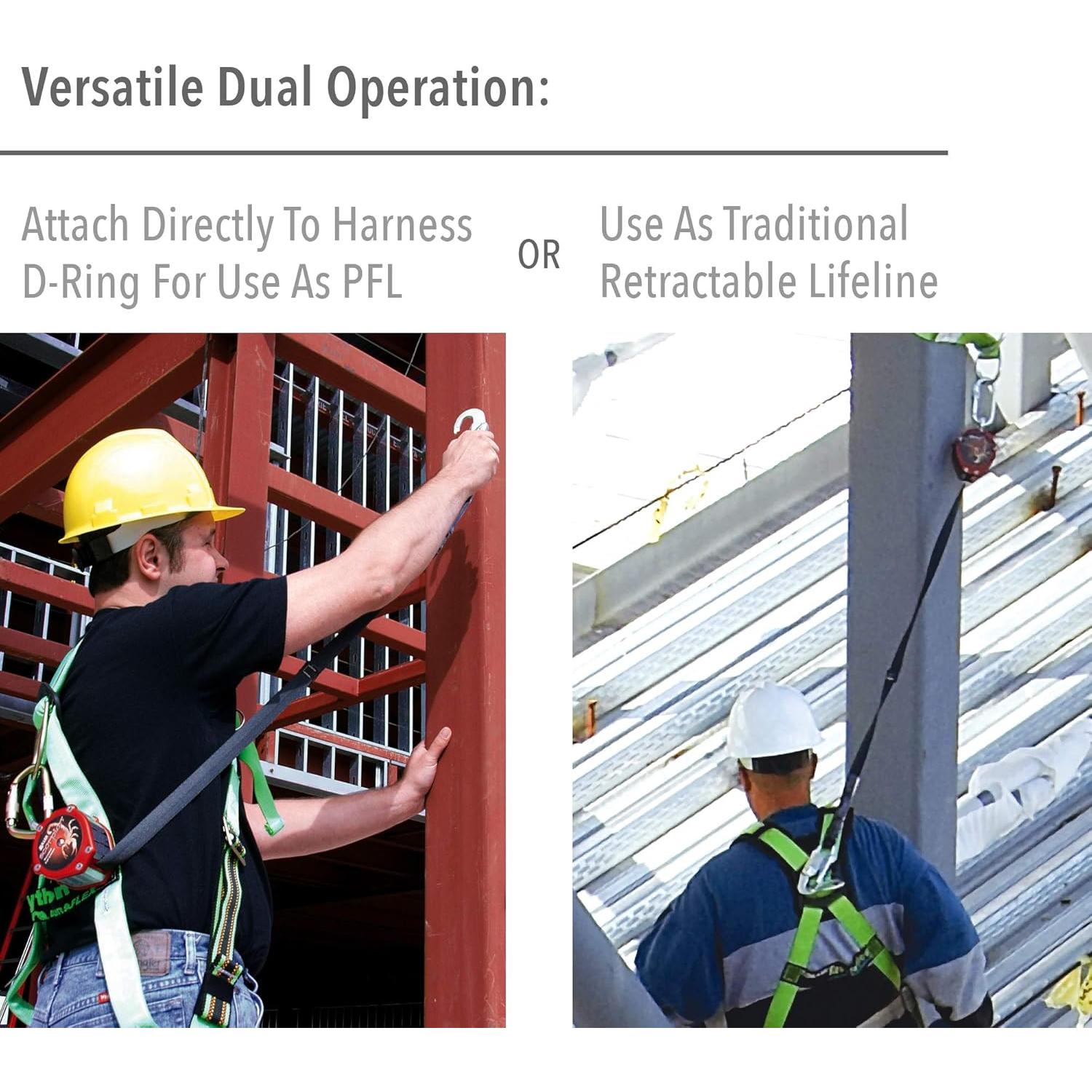 Limitador de Caída Personal Miller Scorpion 9 Pies 310 lb Rojo