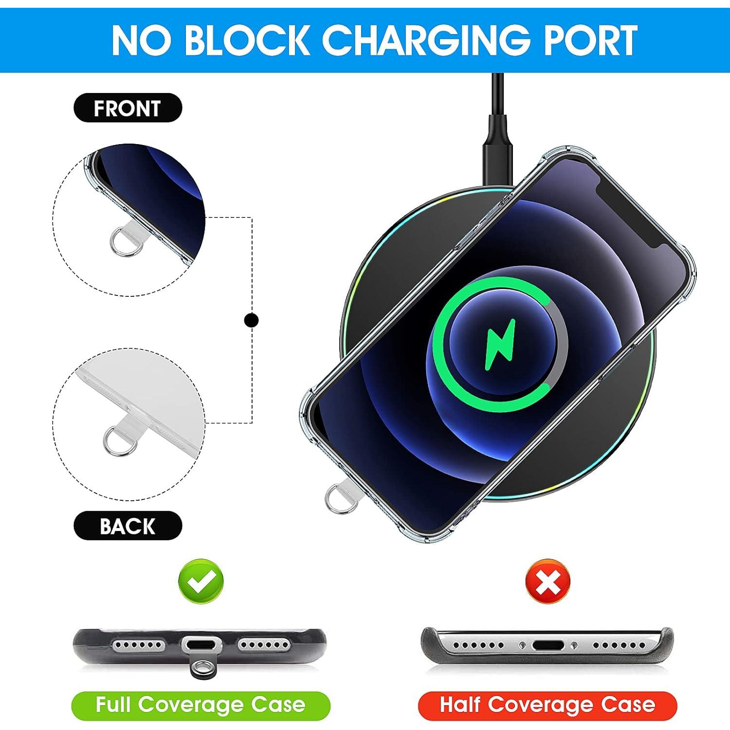 Parches de Lanyard D-Buckle Cobee 4 Pcs PVC Transparente