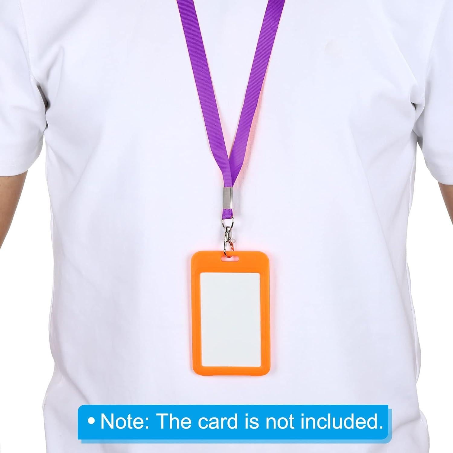 Cintas de Cuello PATIKIL 43 cm Paquete de 5 Púrpura Clip Giratorio