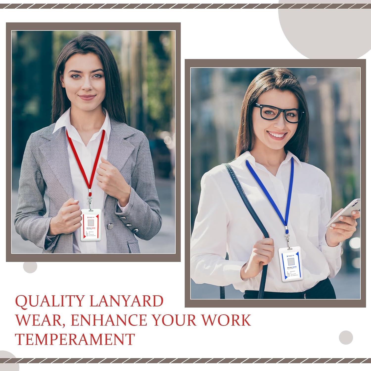 Paquete de 1000 Lanyards Wesnoy con Clip Giratorio Multicolor