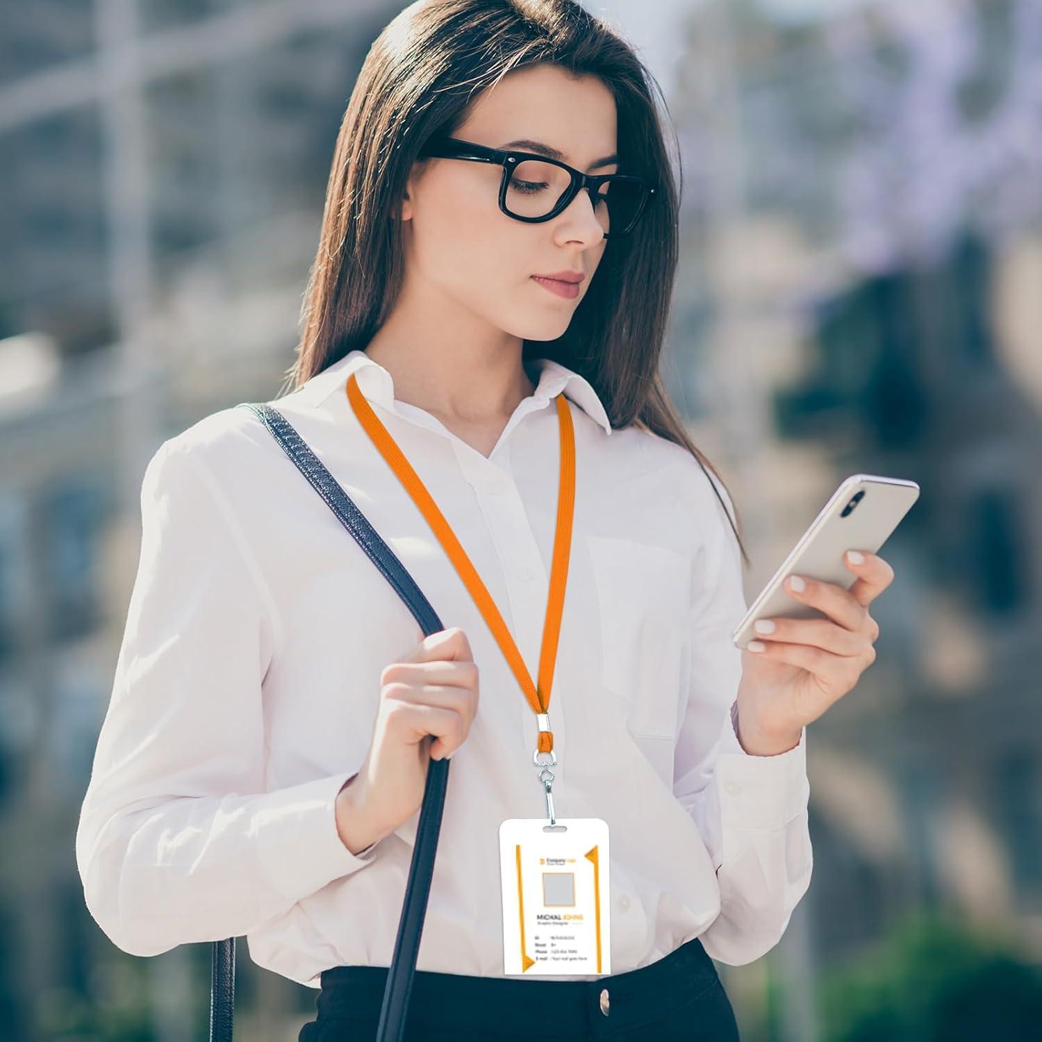 Paquete de 1000 Lanyards Wesnoy con Clip Giratorio Multicolor