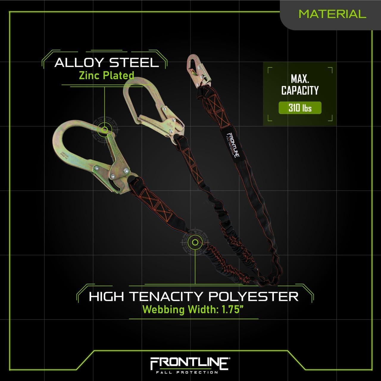 Cuerda Doble Amortiguador Frontline LIS62R 1.83m 6000kg