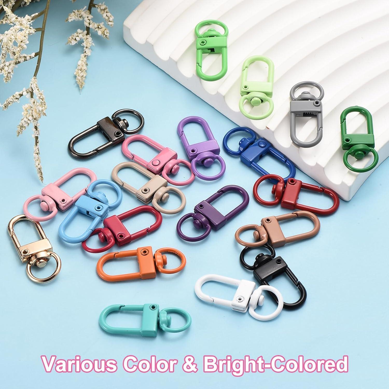 Ganchos de Garra de Langosta uxcell 20Pcs 33mm Metal Negro