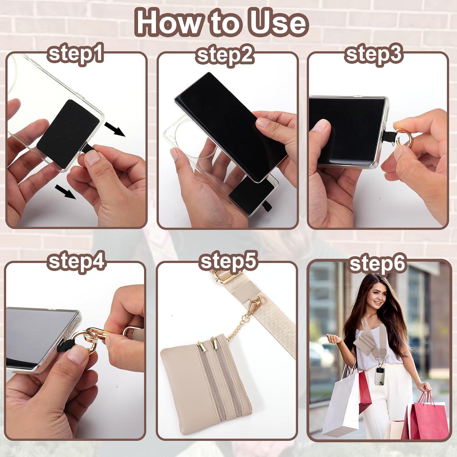 Correa Ajustable para Teléfono XANGNIER con Cartera Multicolor