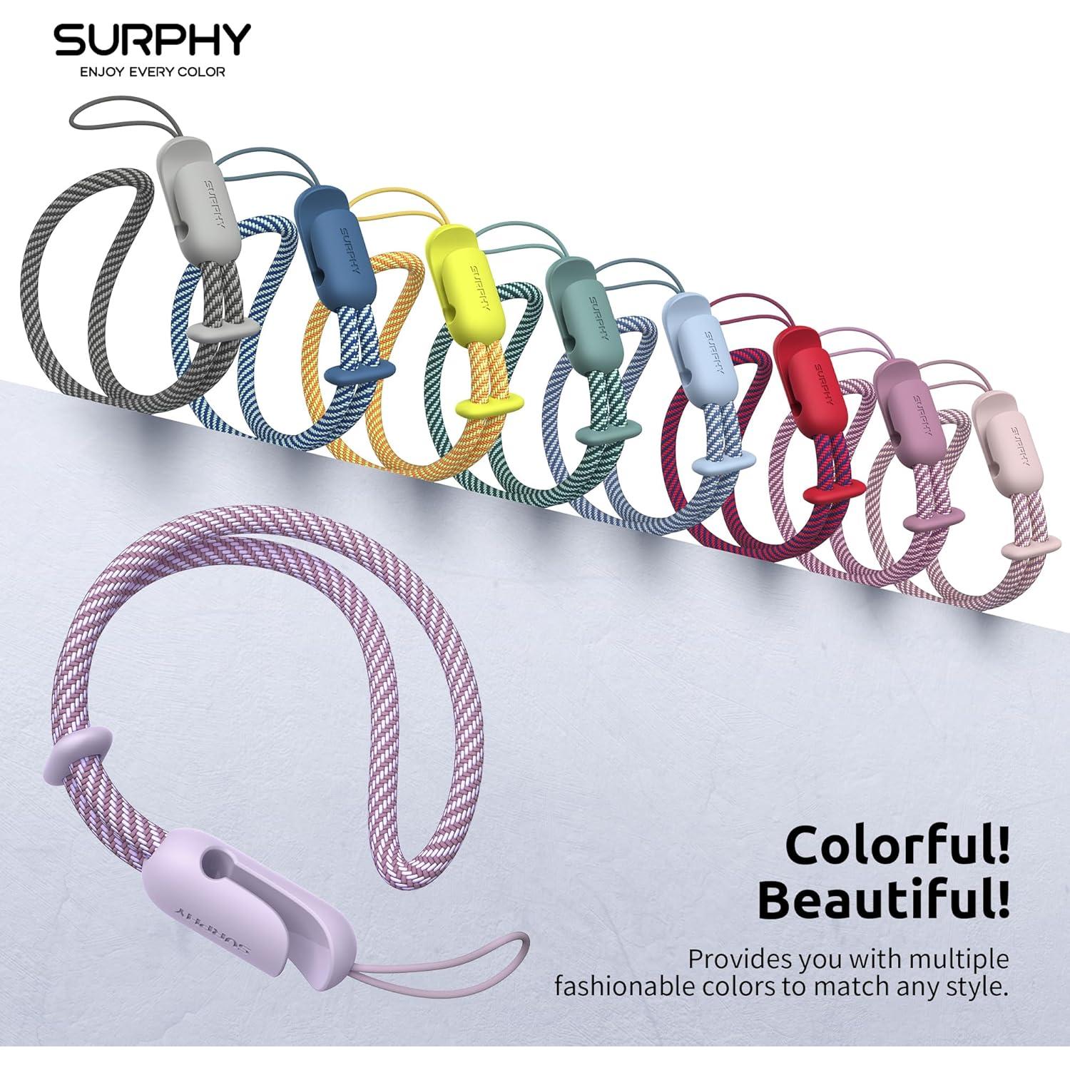 Lanyard SURPHY 2 Pack Correa de Muñeca Lila y Gris
