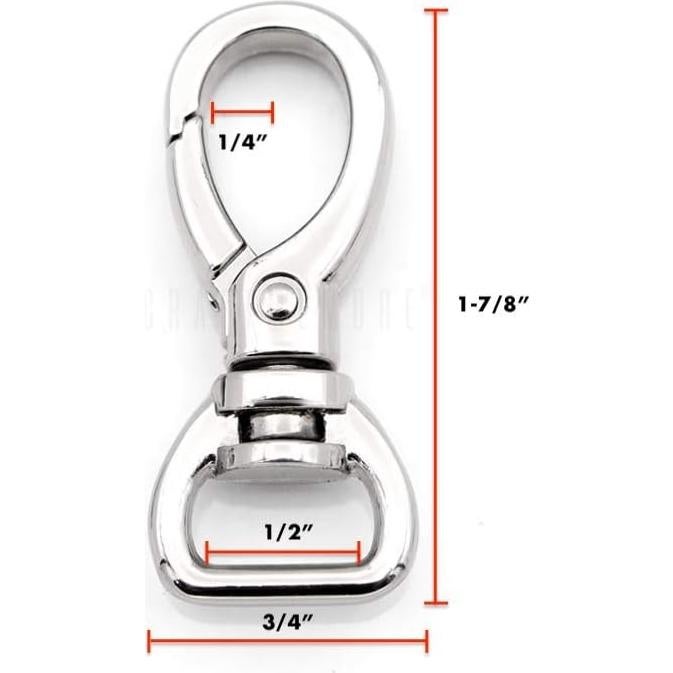 Ganchos de Presión Metal Pesado CRAFTMEMORE 2 Piezas 1.27 cm Negro