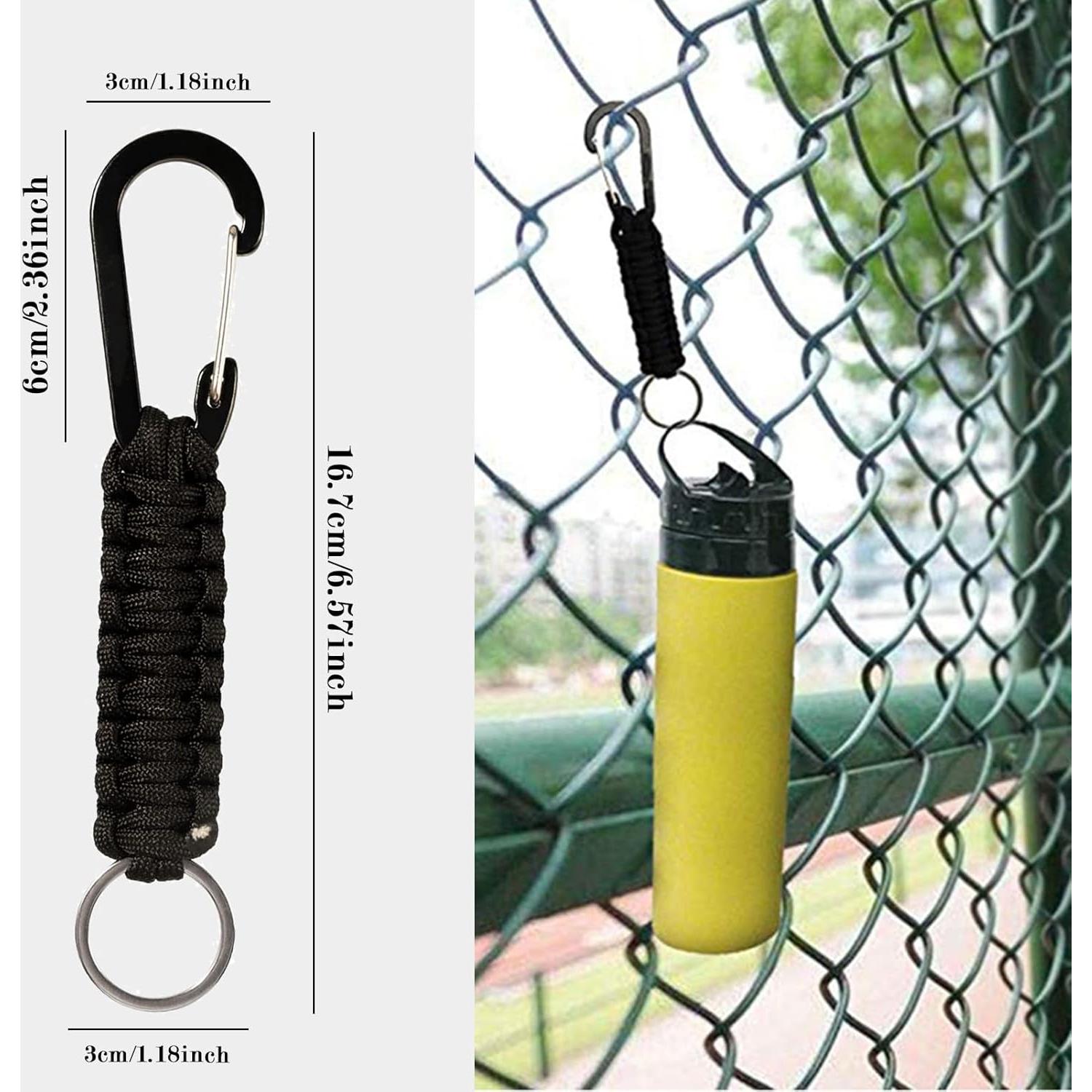 Juego de 4 llaveros con gancho de carabina Snmzlc 1.4m