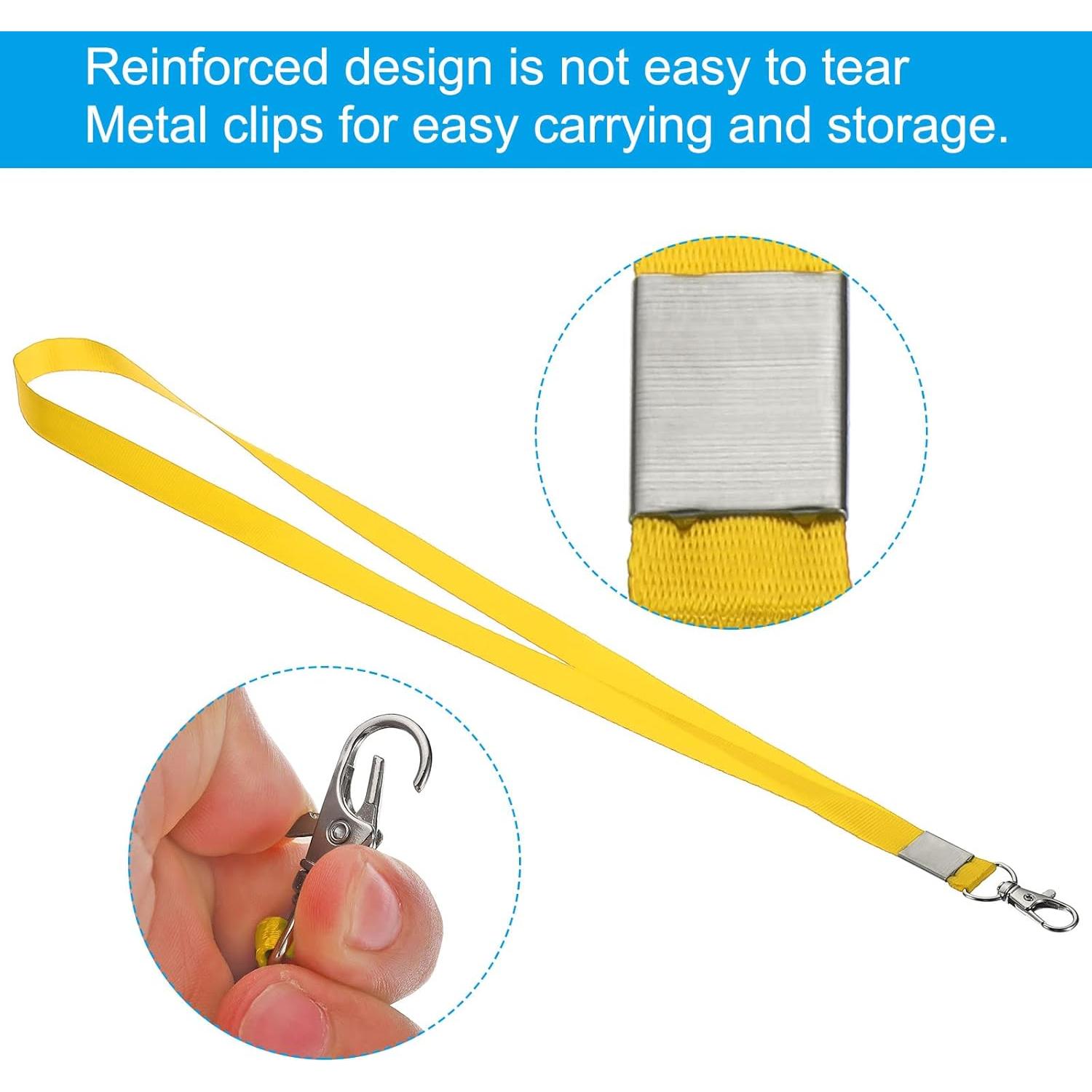 Cintas de Cuello PATIKIL 43 cm Amarillo Paquete de 50