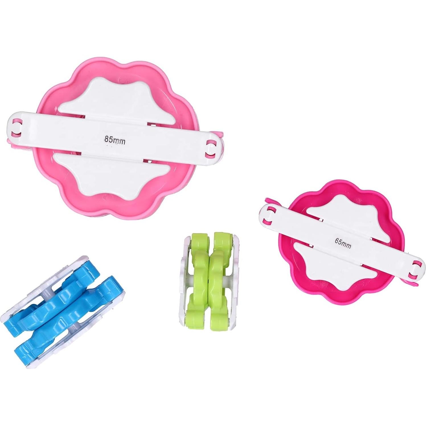 Juego de Fabricadores de Pom Poms Jwthee - 4 Tamaños de Plástico