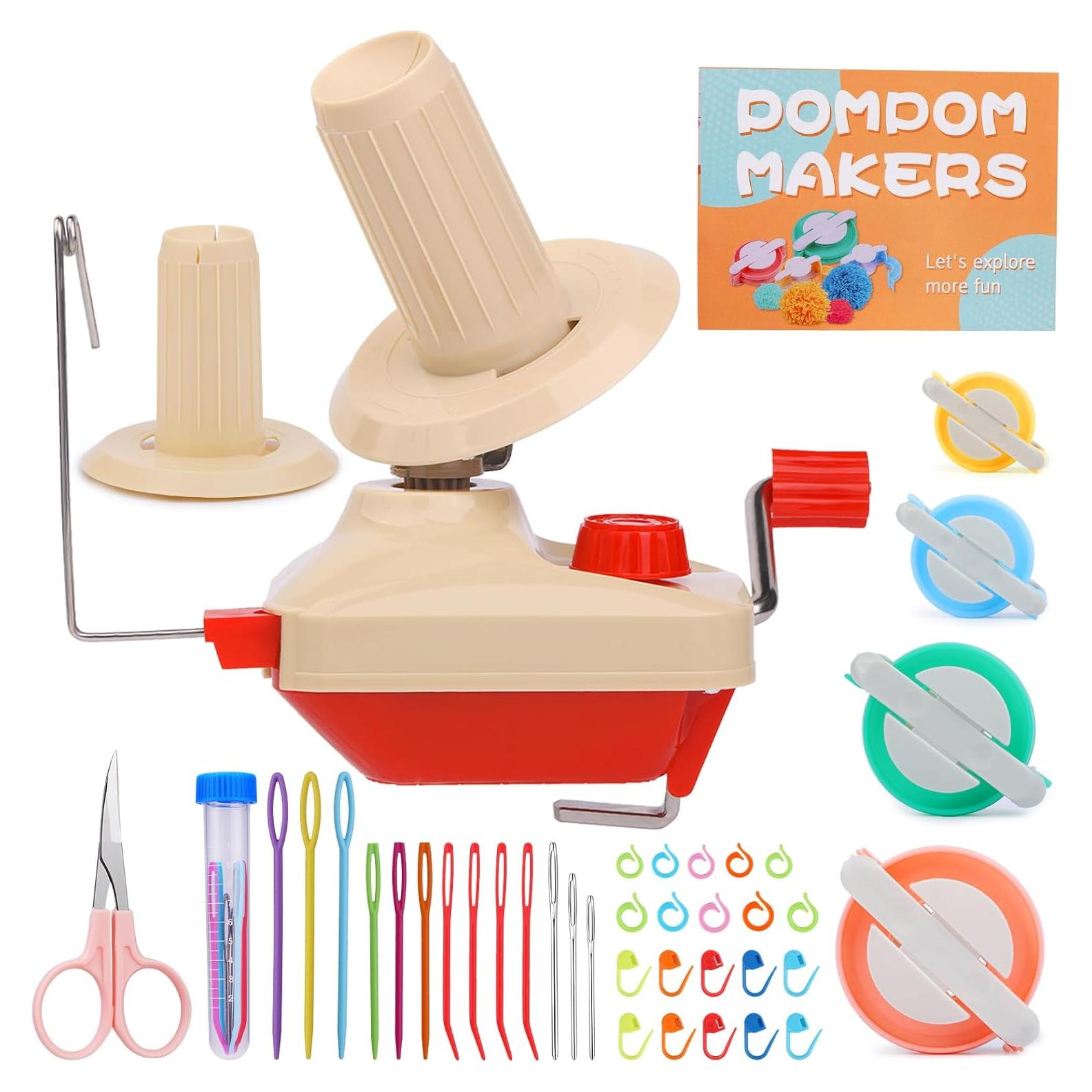 Hilera de Ovillos de Hilo BUTUZE 40 PCS con Hacedor de Pom Pom