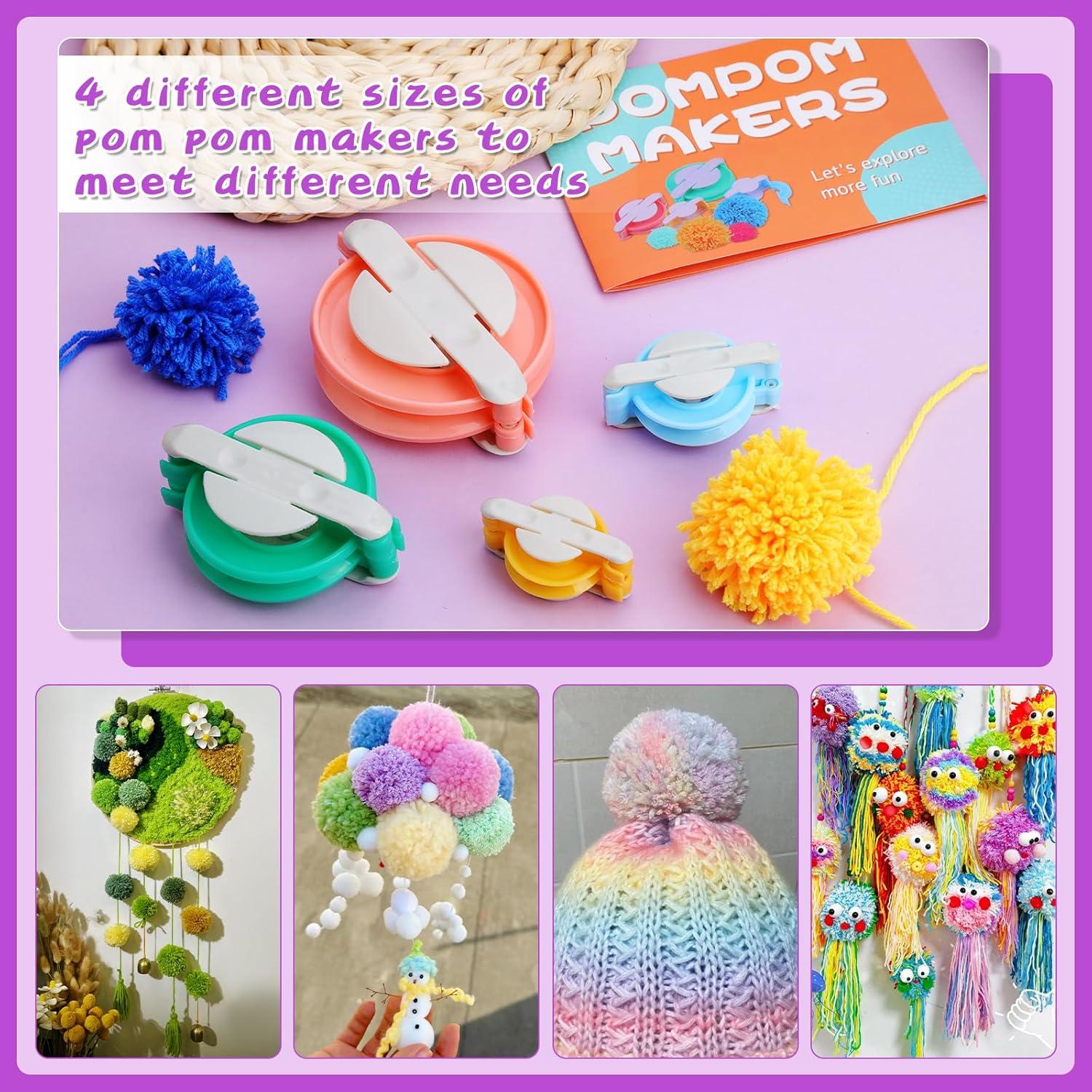 Hilera de Ovillos de Hilo BUTUZE 40 PCS con Hacedor de Pom Pom