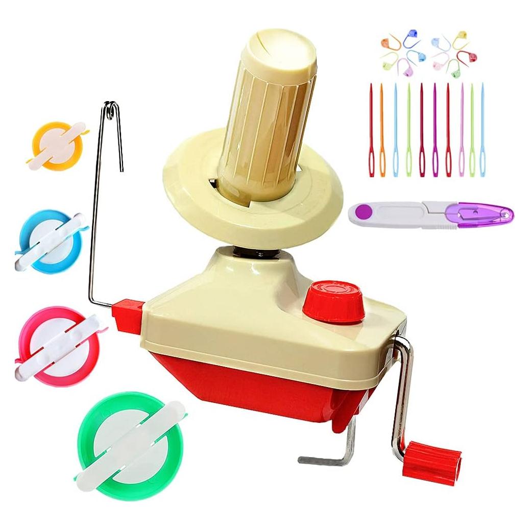 Enrollador de Ovillos RRigo con Pomponera y Agujas - 100g