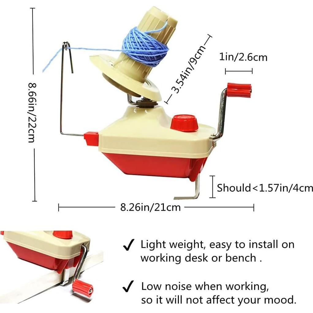 Enrollador de Ovillos RRigo con Pomponera y Agujas - 100g