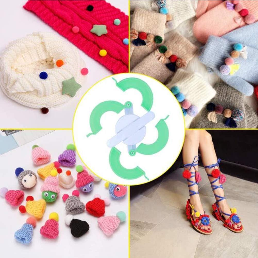 Kit de Fabricación de Pompones QUUPY 4 Tamaños DIY Manualidades