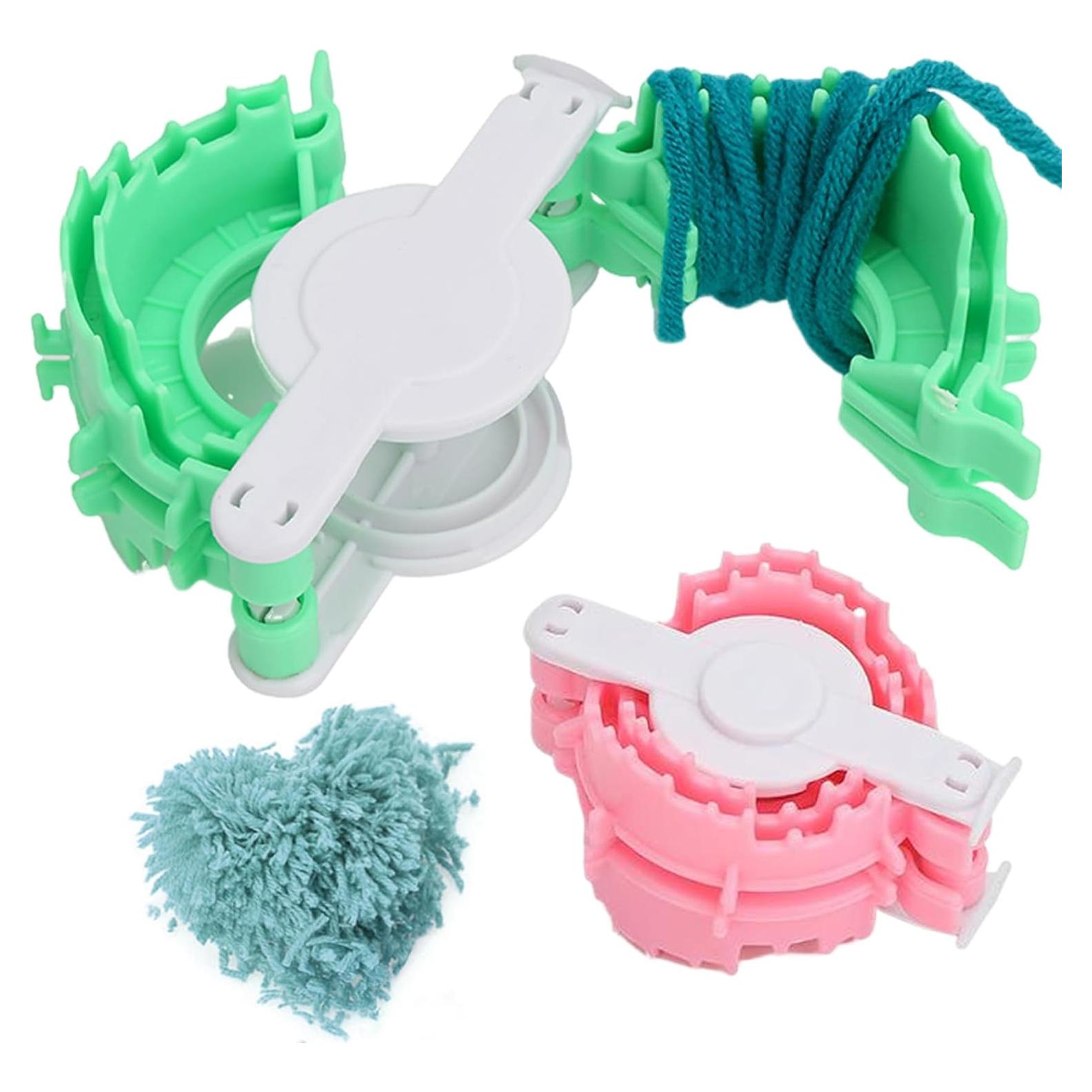 Hacedor de Pompones 2Pcs Pesoncarl - Pequeño y Grande
