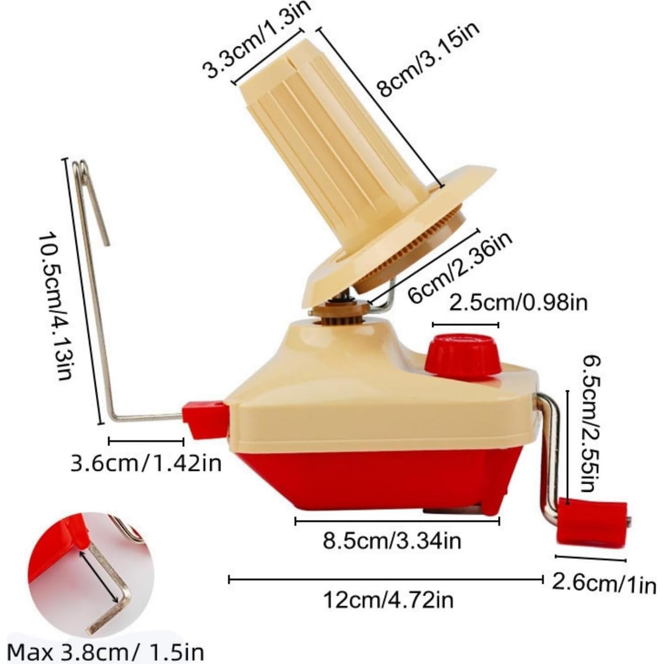 Enrollador de Ovillos Ayasee con Hacedores de Pompones y Tijeras