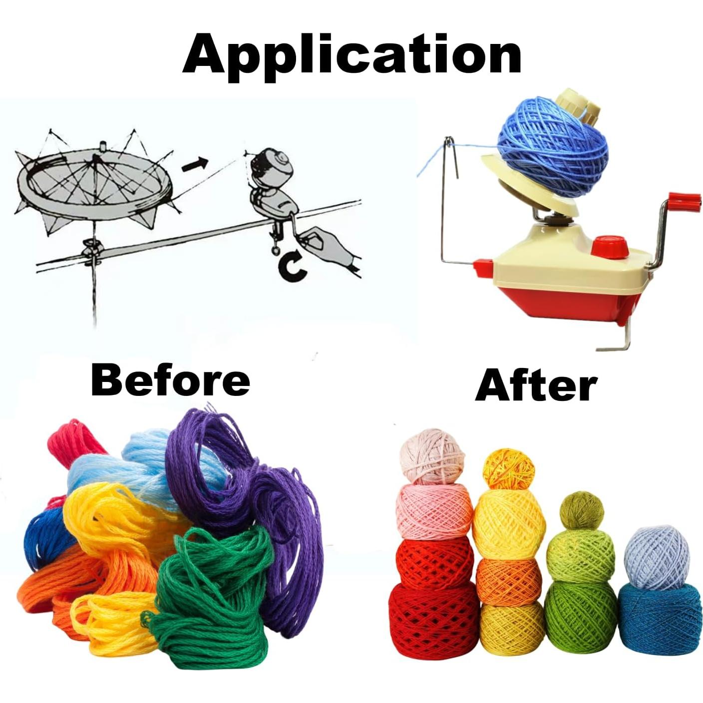 Enrollador de Ovillos Ayasee con Hacedores de Pompones y Tijeras