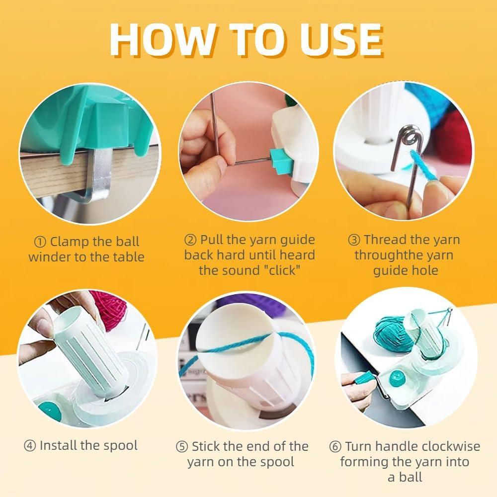 Enrollador de Hilo RRigo con Hacedor de Pompones y Agujas