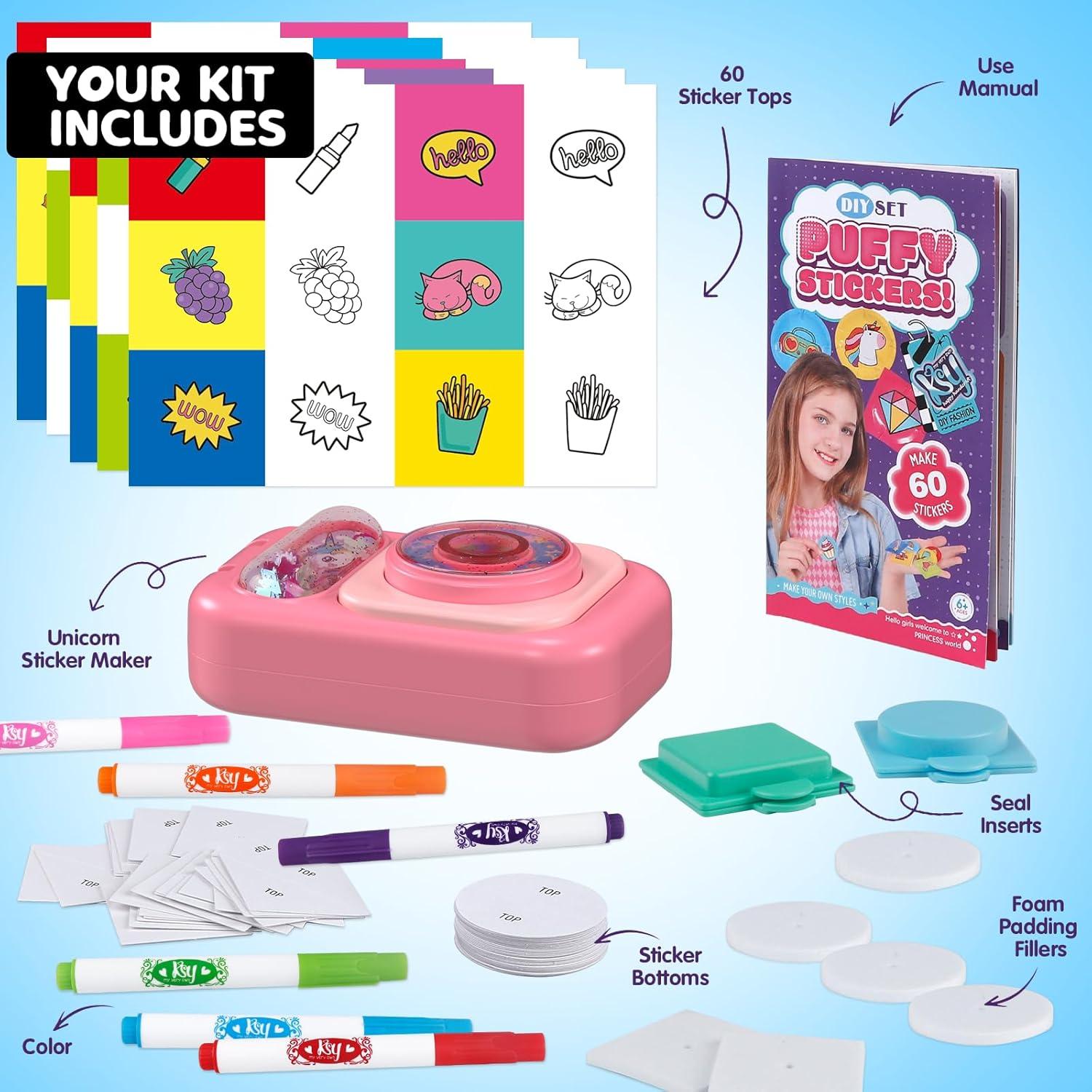 Kit de Stickers Puffy 3D Hewaurorion - 60 Piezas para Niños