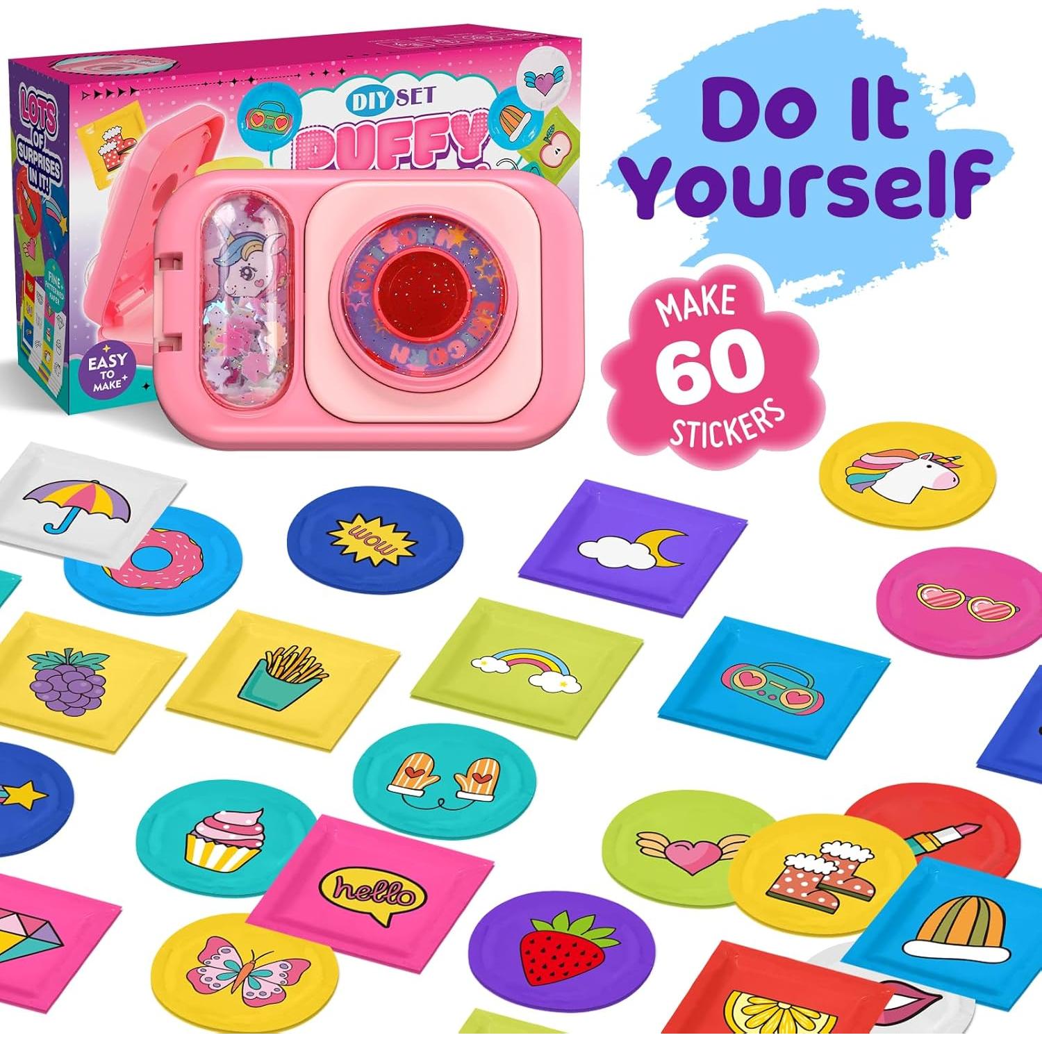 Kit de Stickers Puffy 3D Hewaurorion - 60 Piezas para Niños