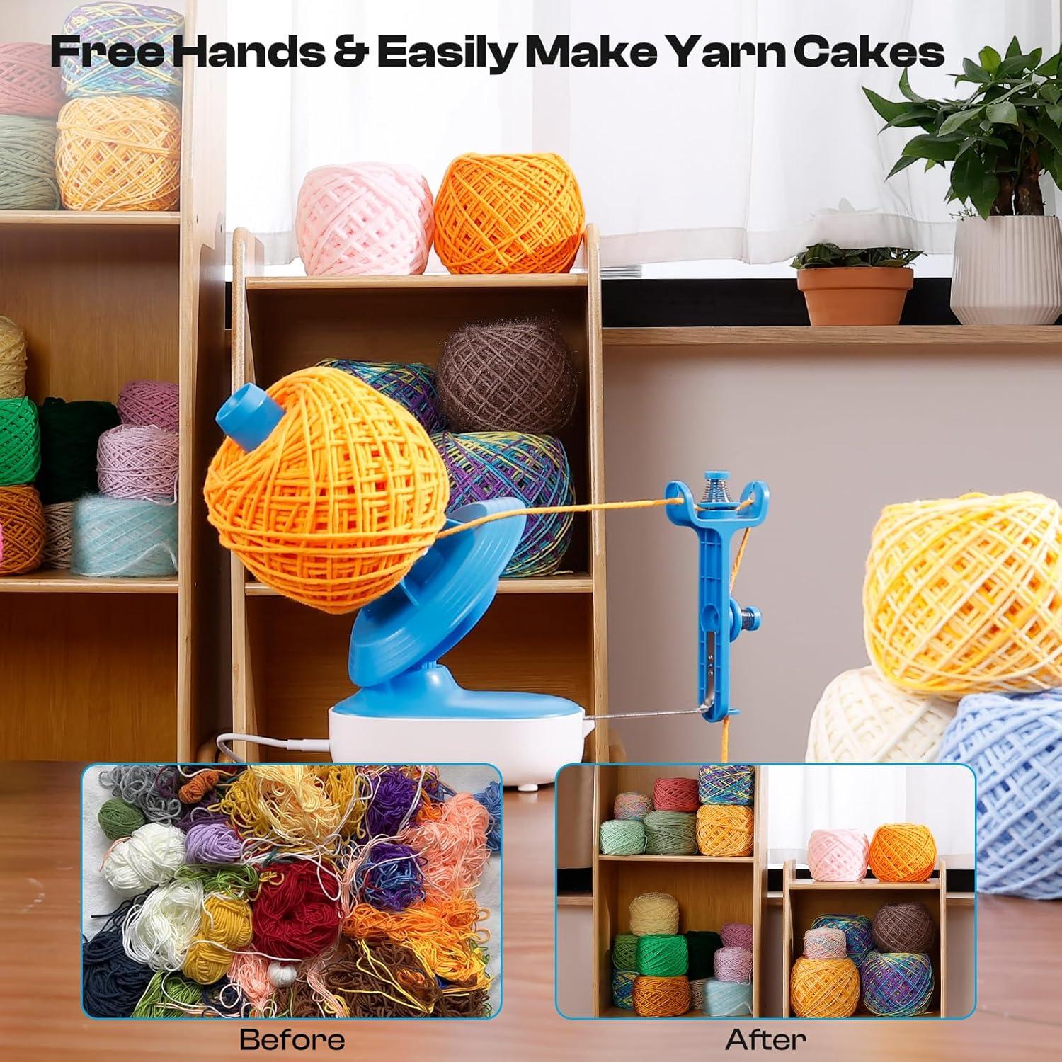 Kit de Ganchillo Eléctrico Caydo 78PCS con Enrollador y Pompones