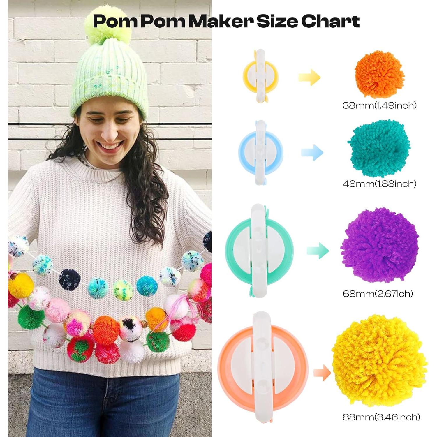 Kit de Ganchillo Eléctrico Caydo 78PCS con Enrollador y Pompones