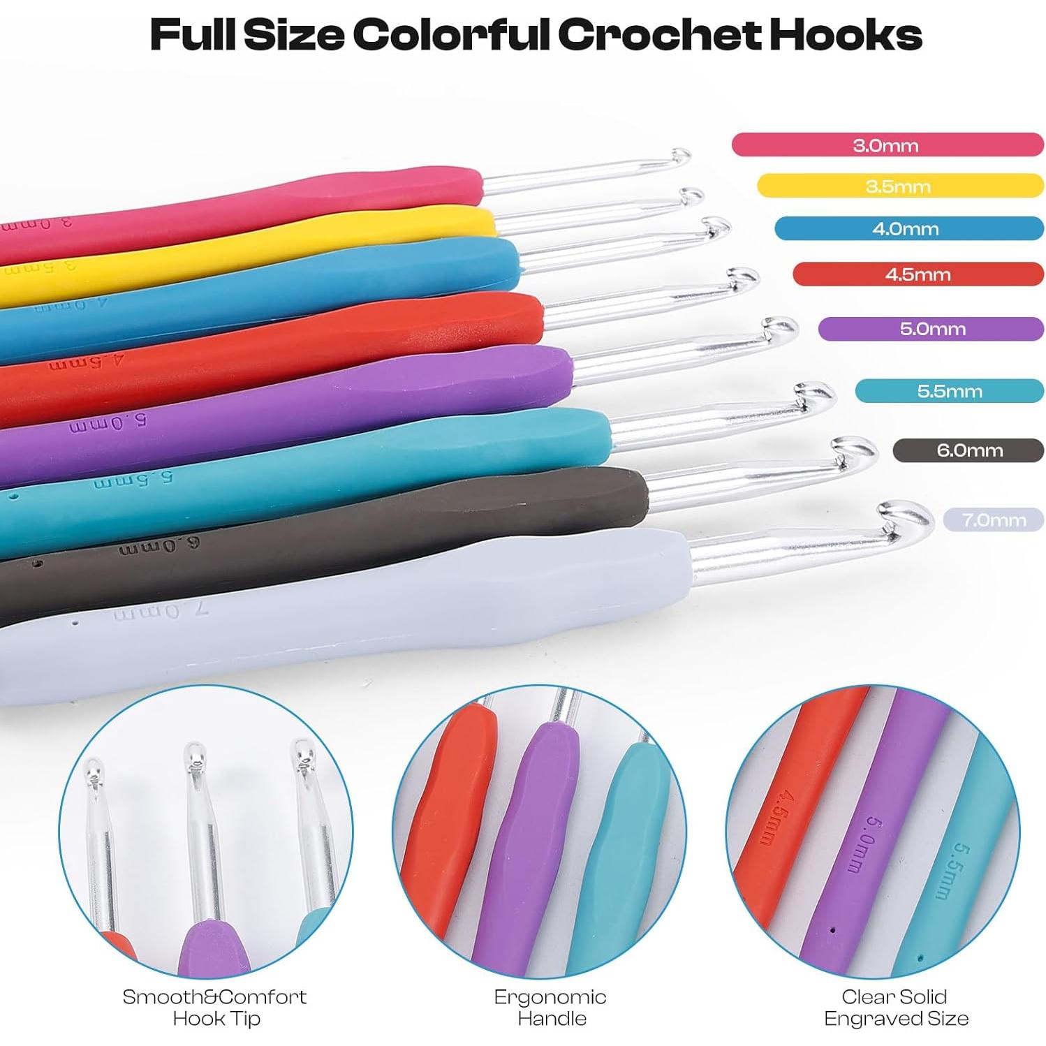 Kit de Enrollador de Hilo Eléctrico Caydo con Ganchillos y Pompones