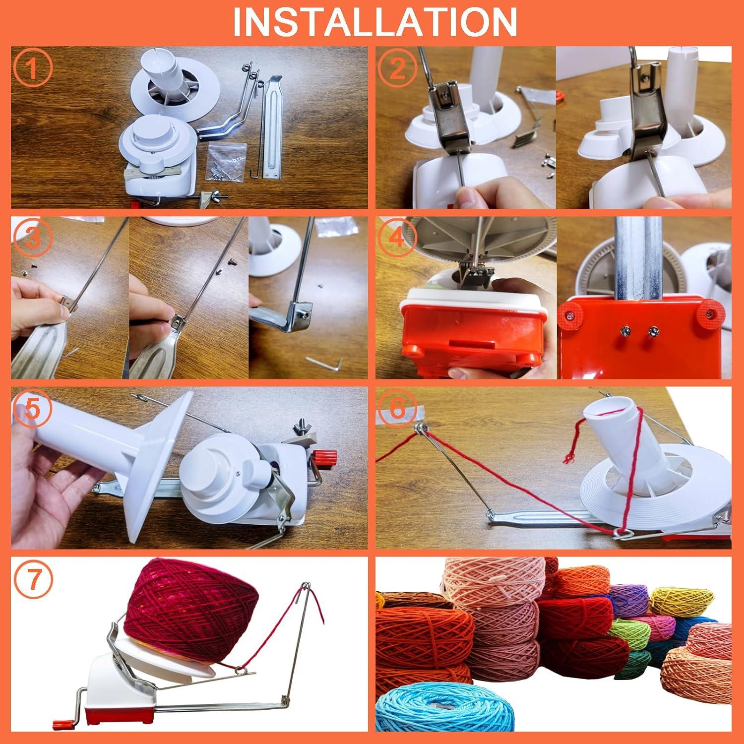 Enrollador de Ovillos de Lana RRigo 10 Onzas - Accesorios Incluidos