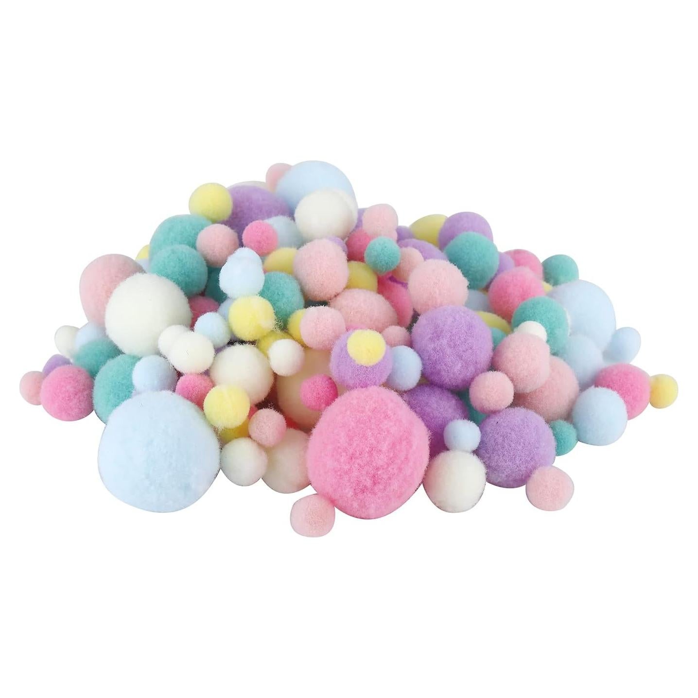 Pompones de alta elasticidad 150PCS colores variados DIY