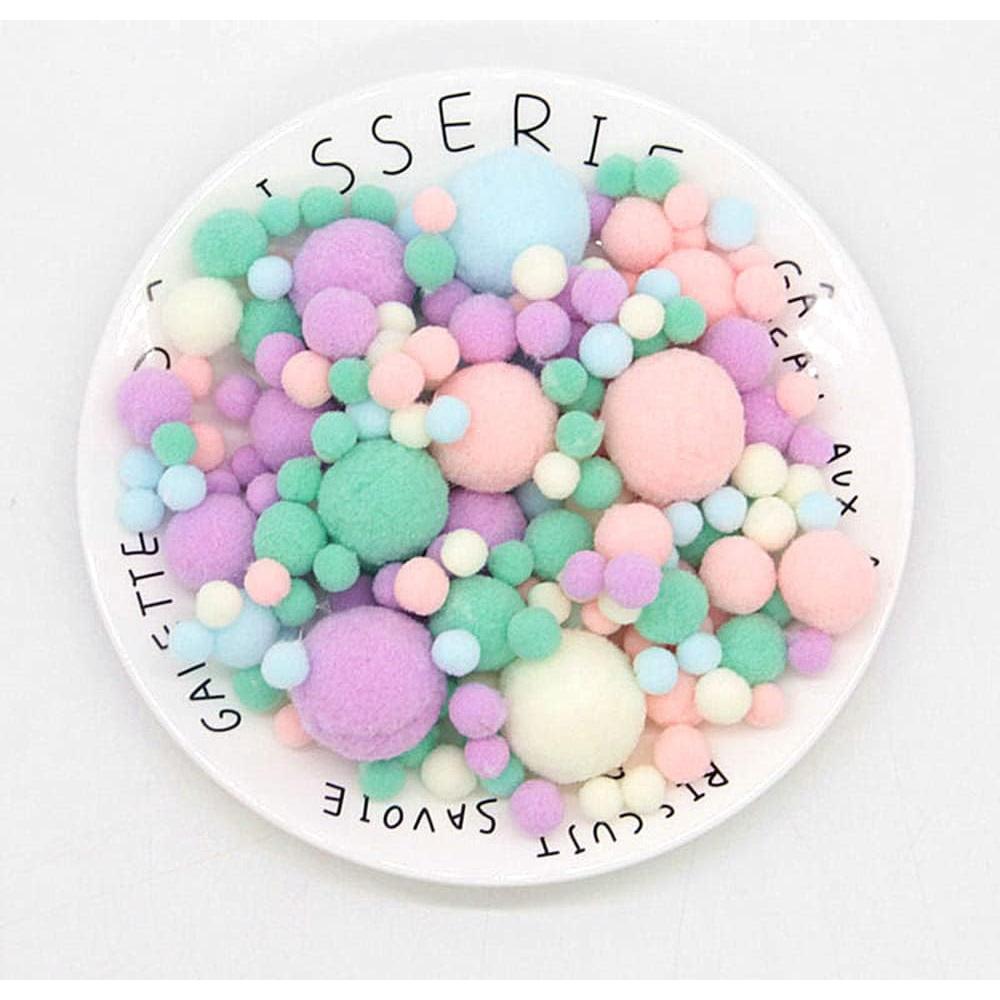 Pompones de alta elasticidad 150PCS colores variados DIY