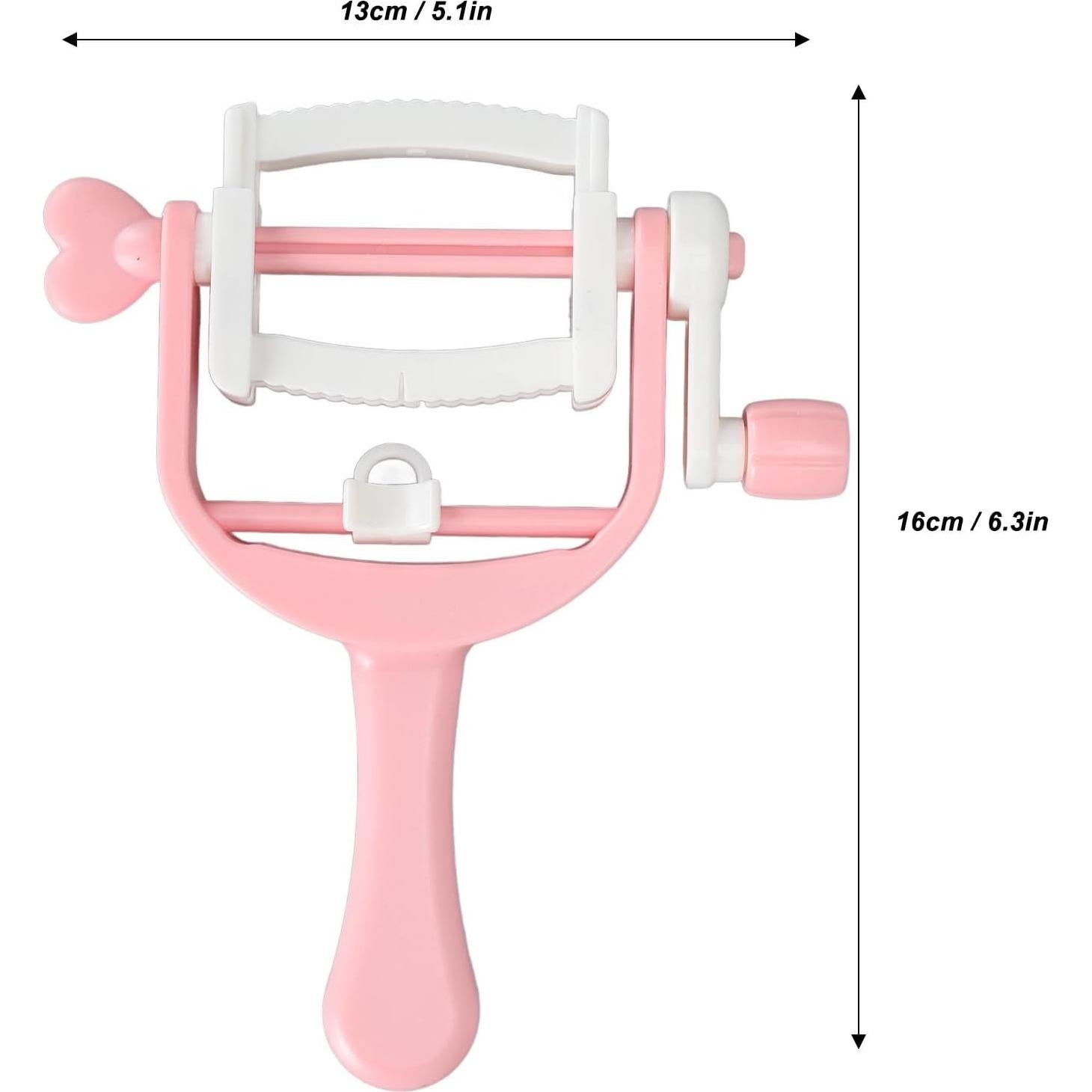 Devanador de Hilo Manual Culnflun - Hacedor de Borlas Rosa 13x16cm