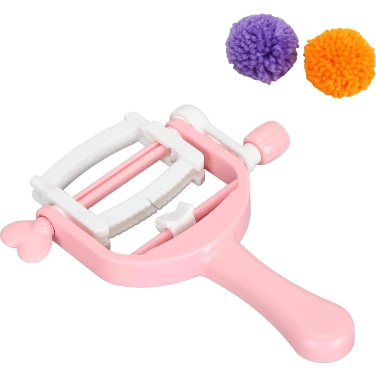 Devanador de Hilo Manual Culnflun - Hacedor de Borlas Rosa 13x16cm