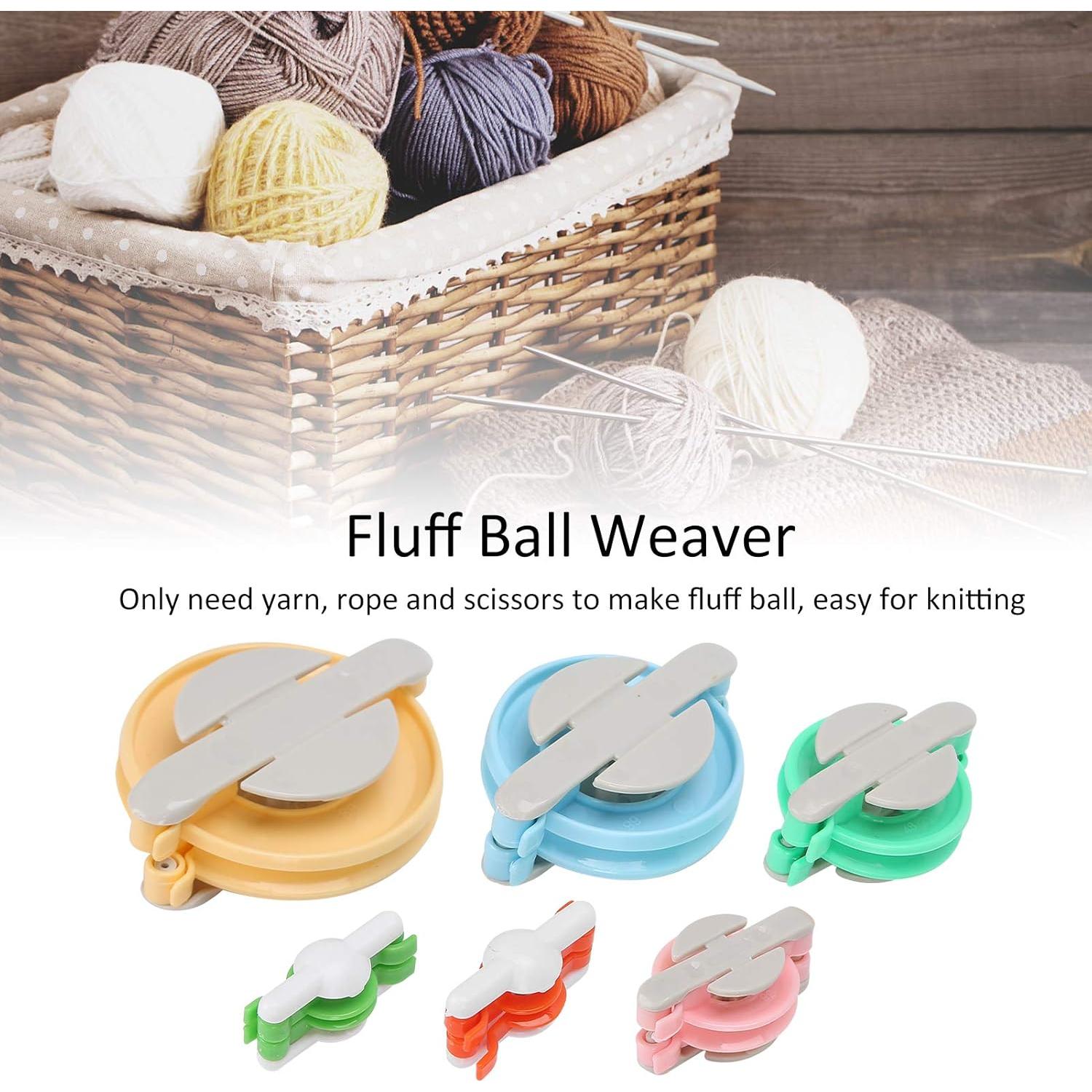 Hacedor de Pompones GLOGLOW 6 Piezas - Herramienta de Tejido
