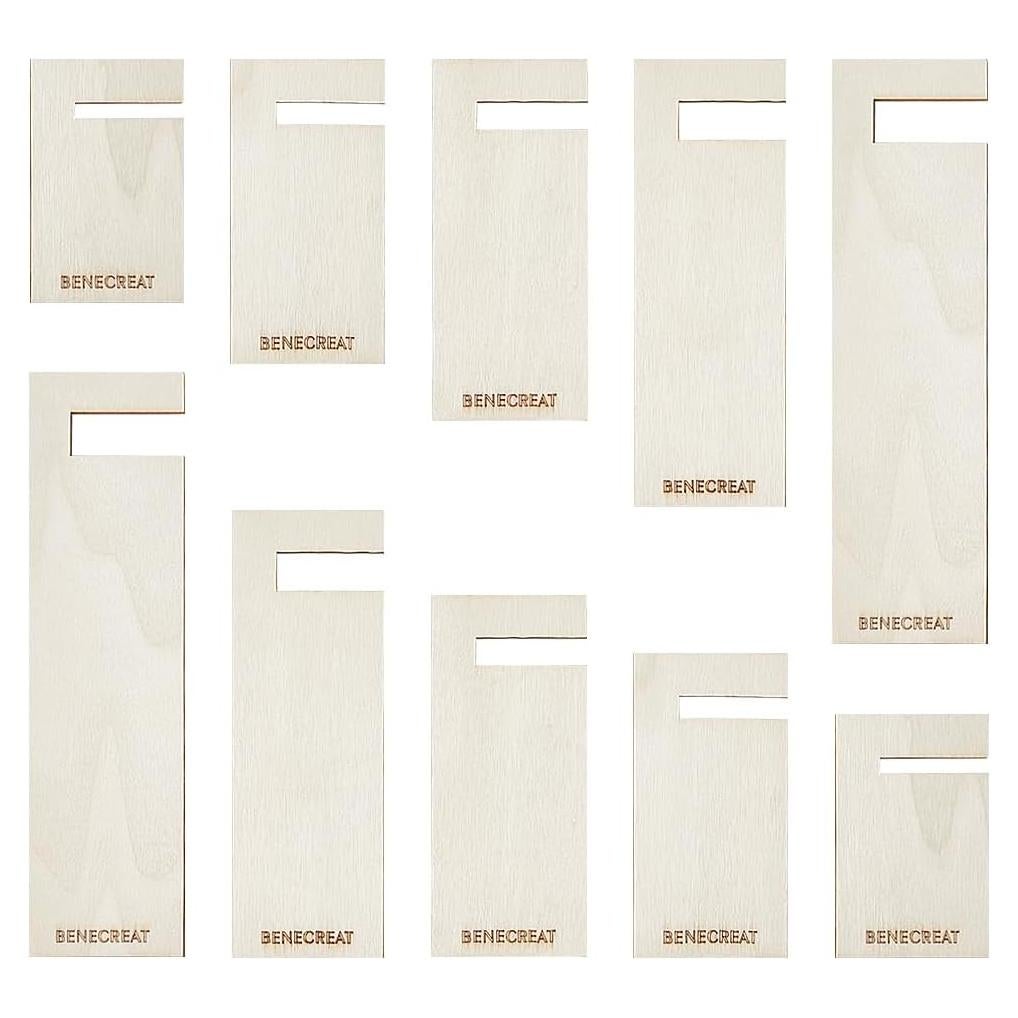 Fabricador de Borlas de Madera BENECREAT - 10 Piezas, 5 Tamaños