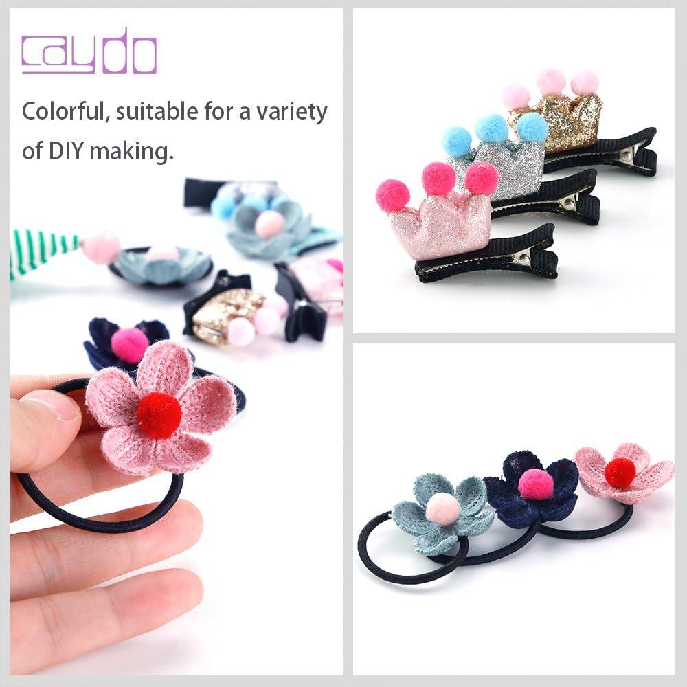 Caydo 2000 Piezas Pompoms Multicolor y Ojos Móviles para Manualidades