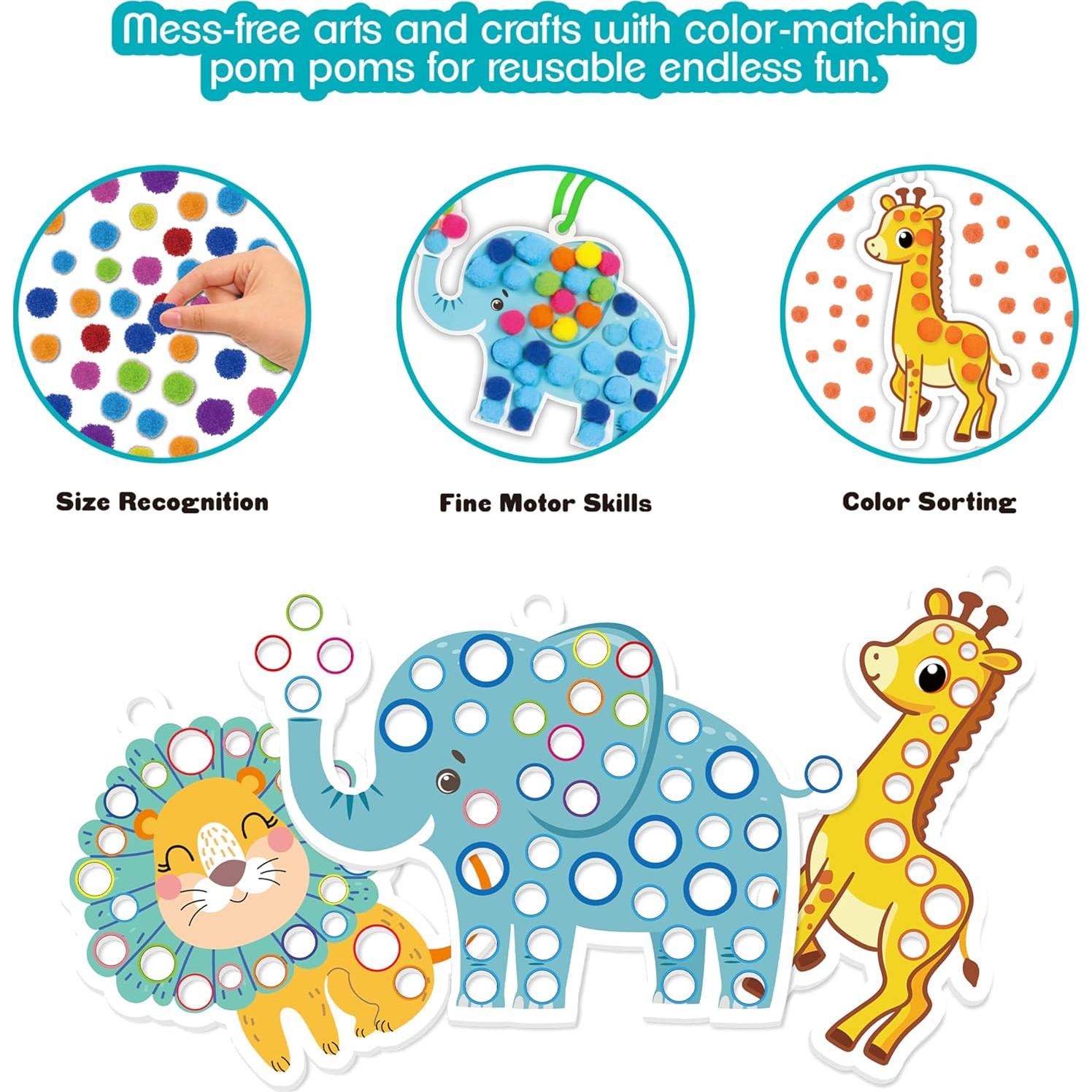 Kit de Manualidades con Pom Pom Creative Kids - Animales