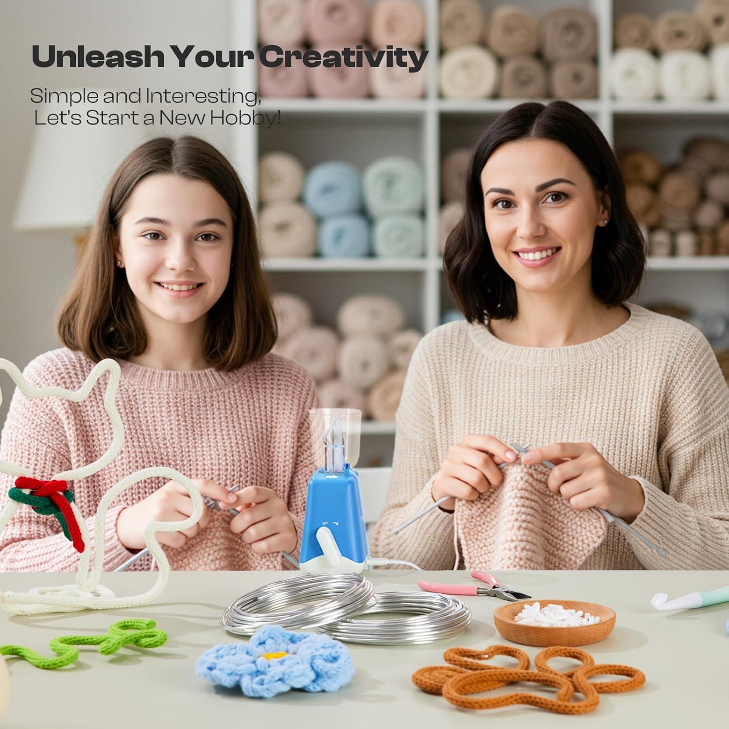 Kit de Tejido iCord Caydo 92 Piezas para Manualidades DIY