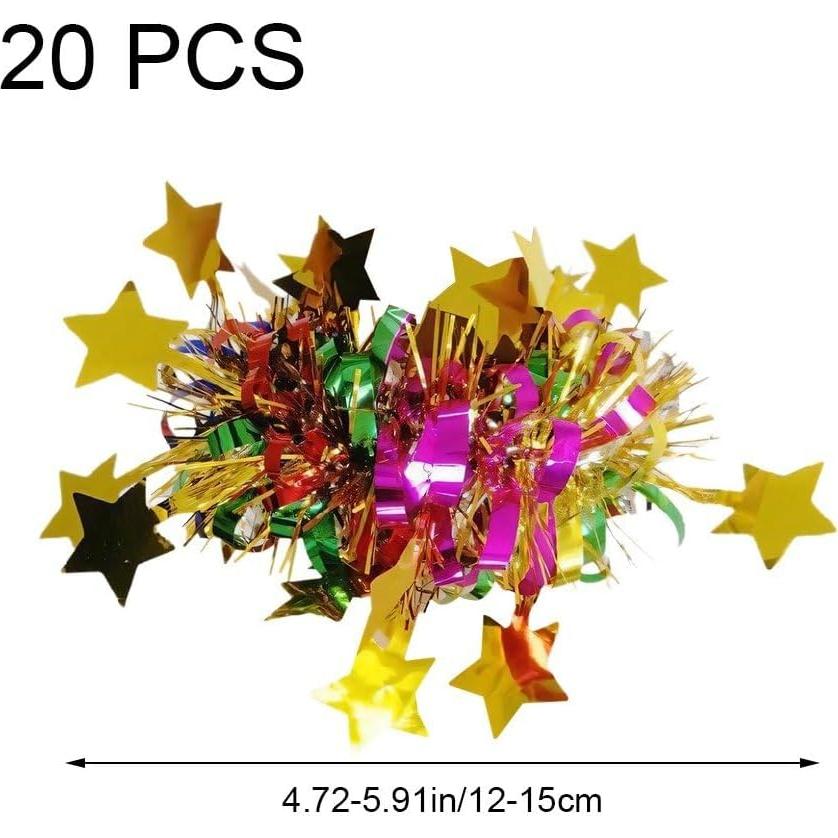 20 Accesorios de Muñeca Pom Poms Coloridos Luxylei 12-15cm