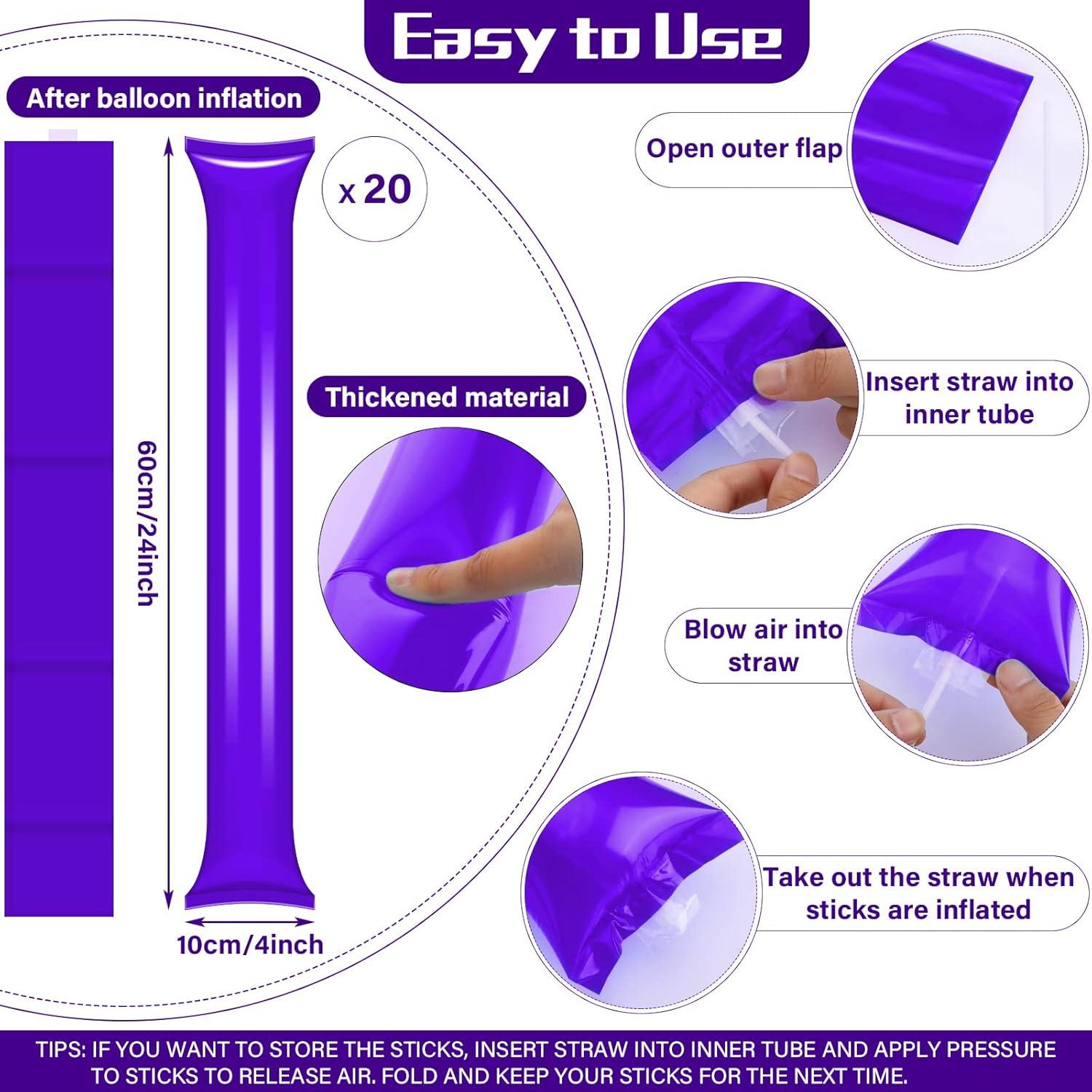 60 Accesorios de Animación Sosation - Pompones, Aplaudidores y Palos de Trueno