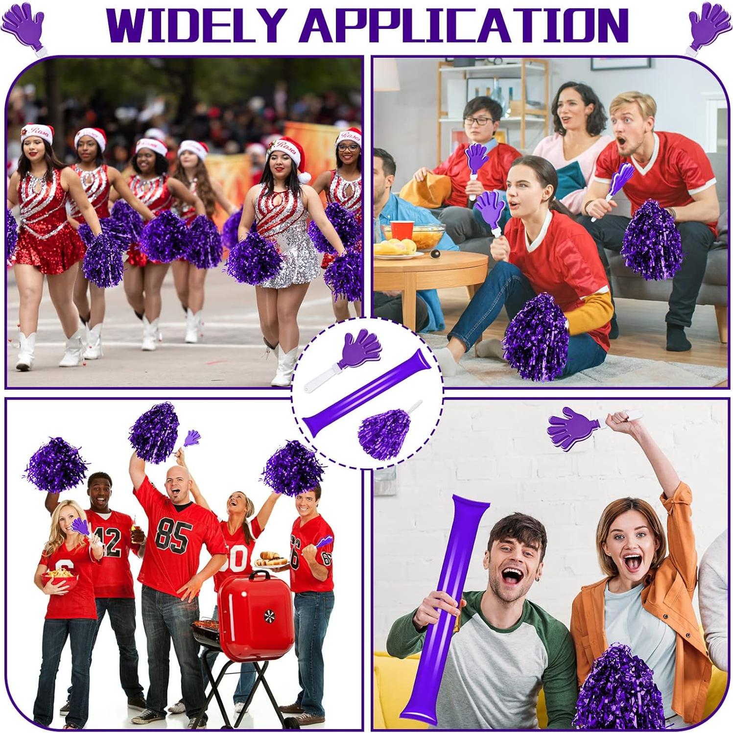 60 Accesorios de Animación Sosation - Pompones, Aplaudidores y Palos de Trueno