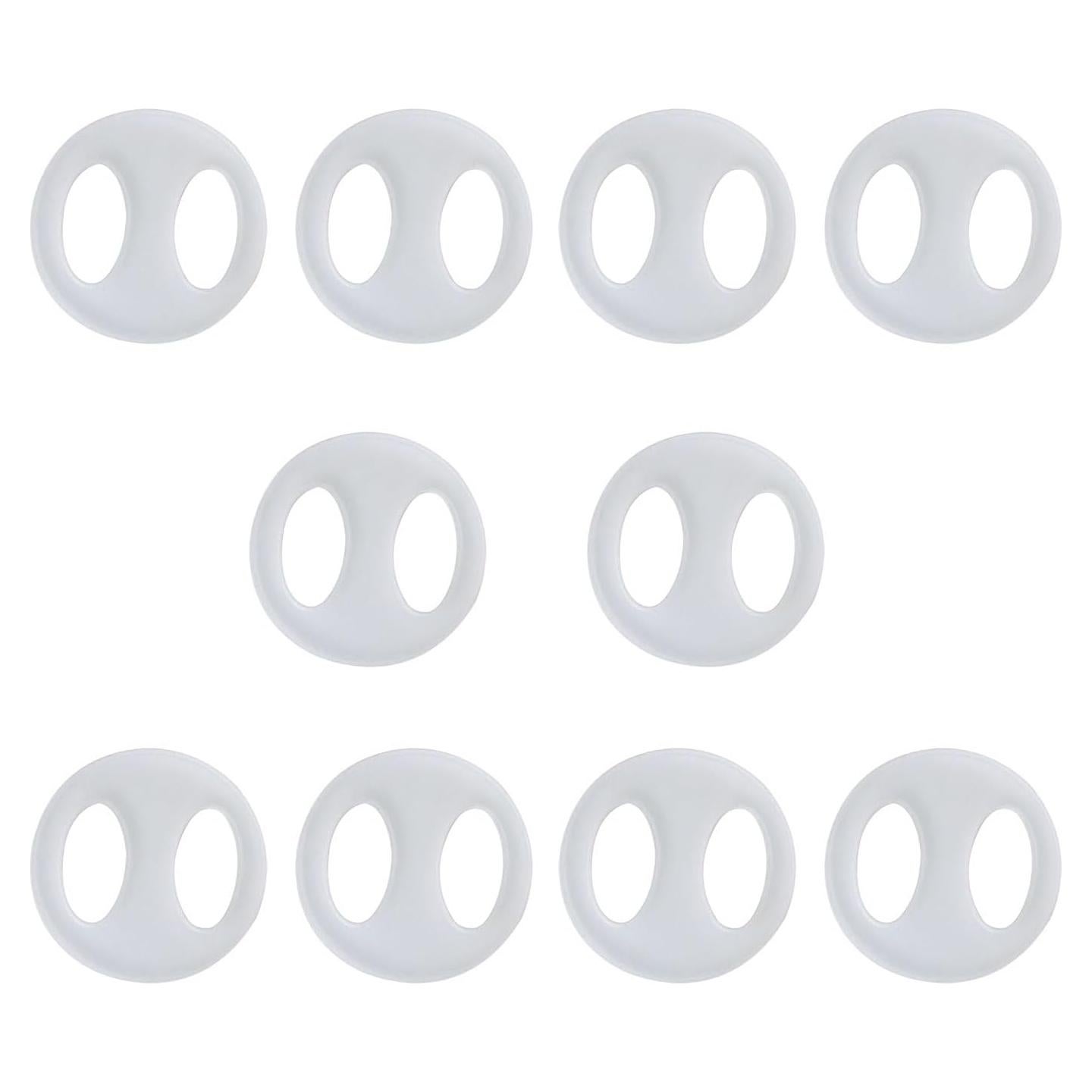 10 Piezas Botones Pom Pom Acrílico DGBRSM 20mm Transparente