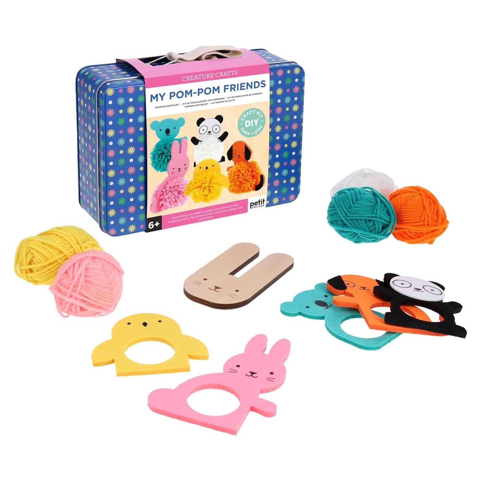 Kit de Manualidades Petit Collage - Mis Amigos Pom Pom