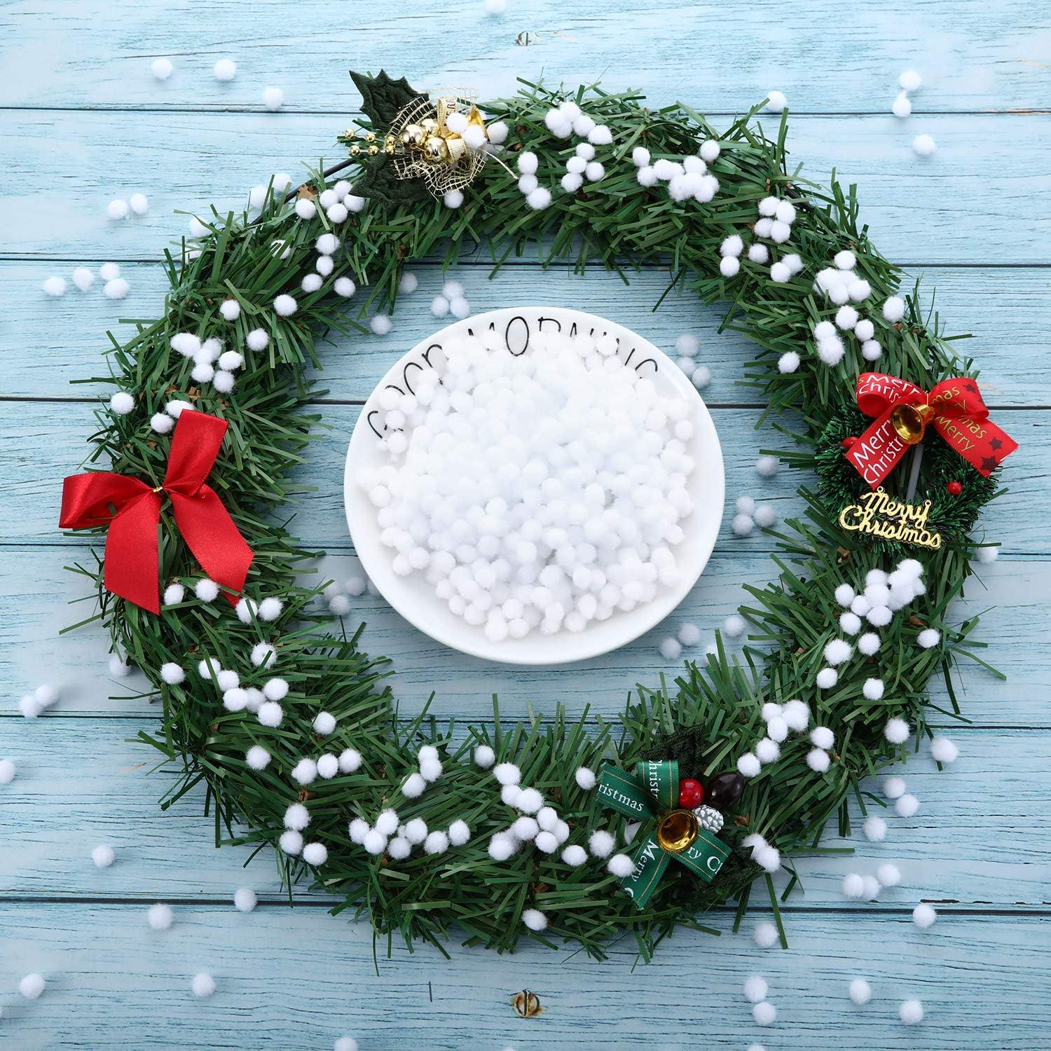 Pom Poms Blancos Shappy 2000 Piezas 6 mm Manualidades Navidad