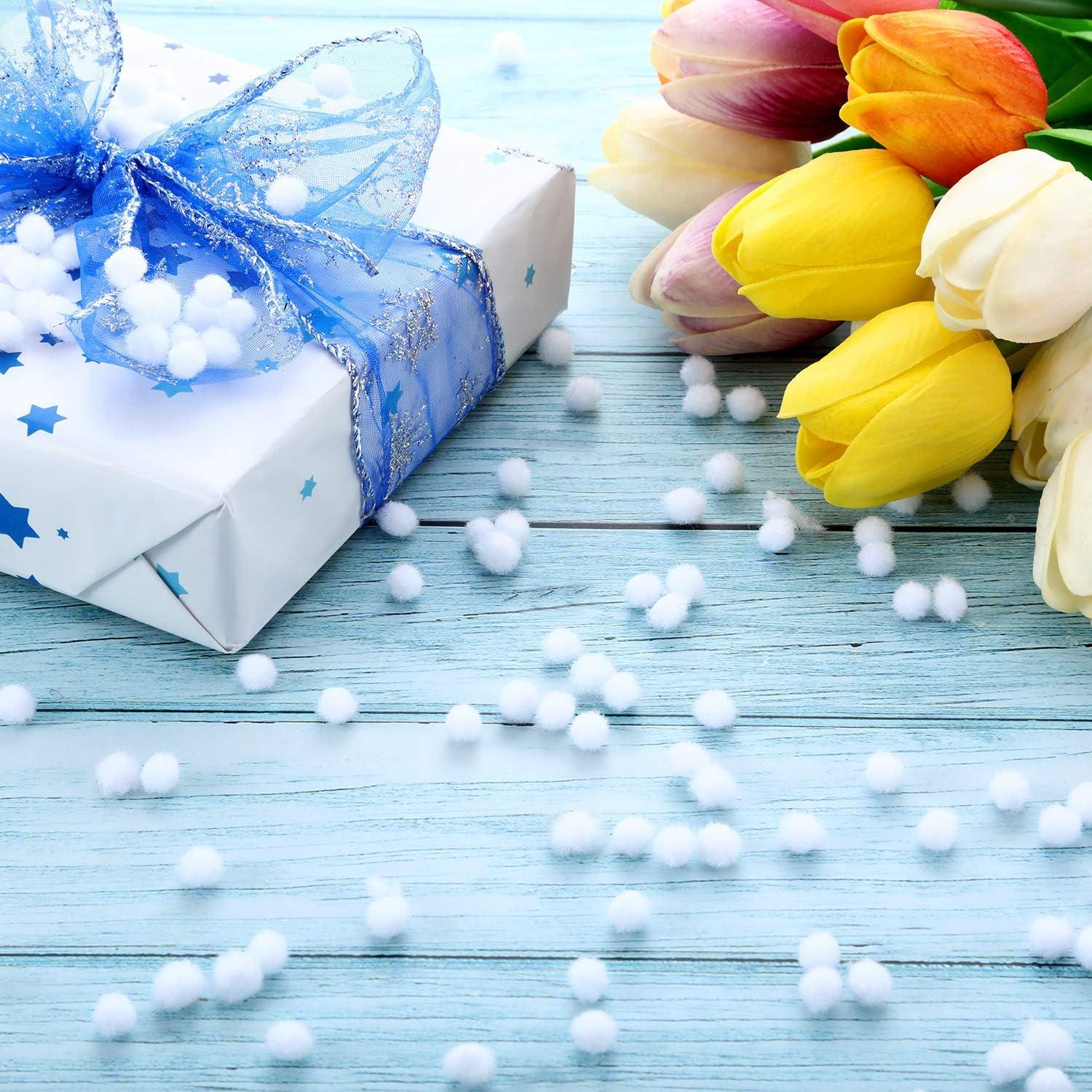 Pom Poms Blancos Shappy 2000 Piezas 6 mm Manualidades Navidad