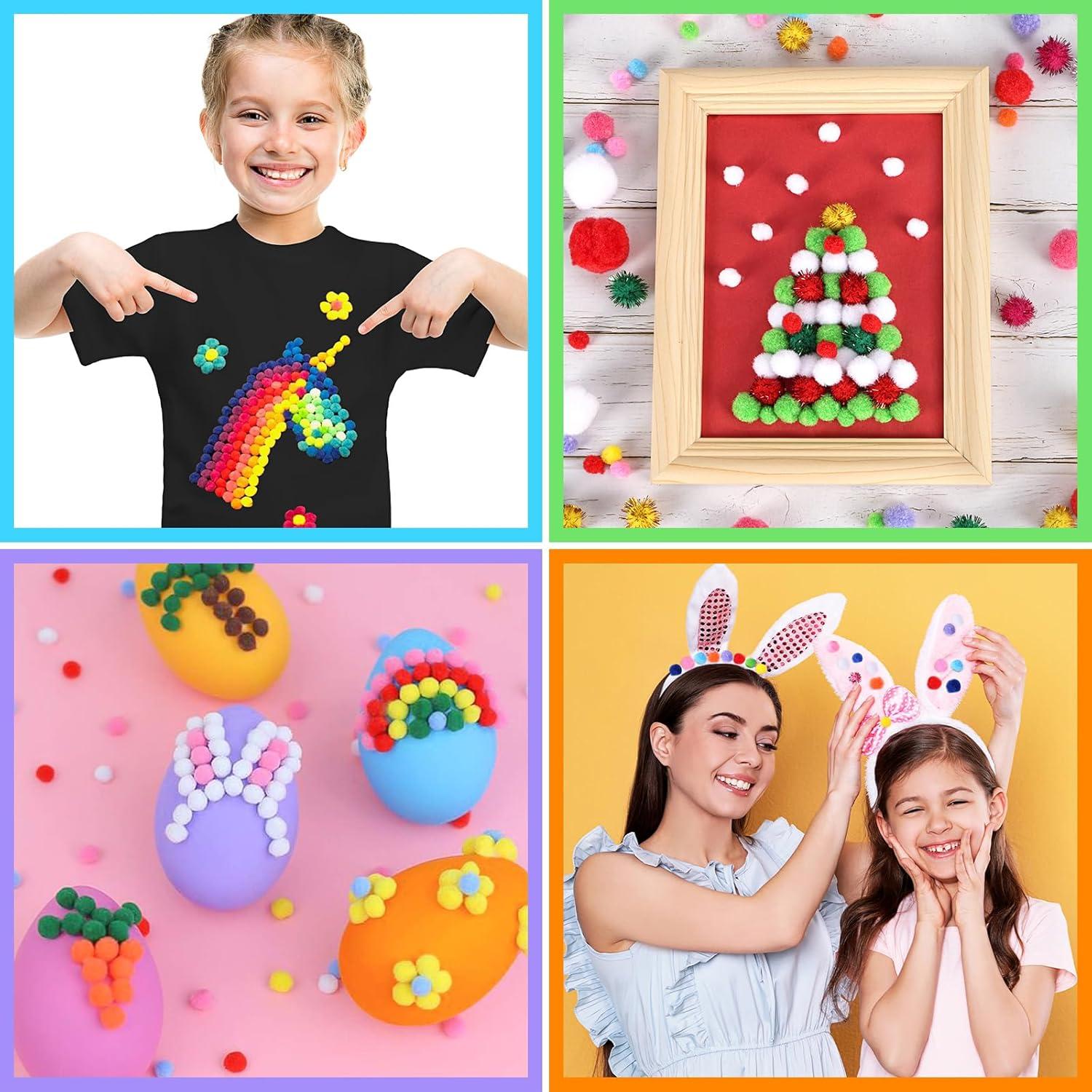 Bolas Pom Pom Multicolor 1000pcs LoveS para Manualidades