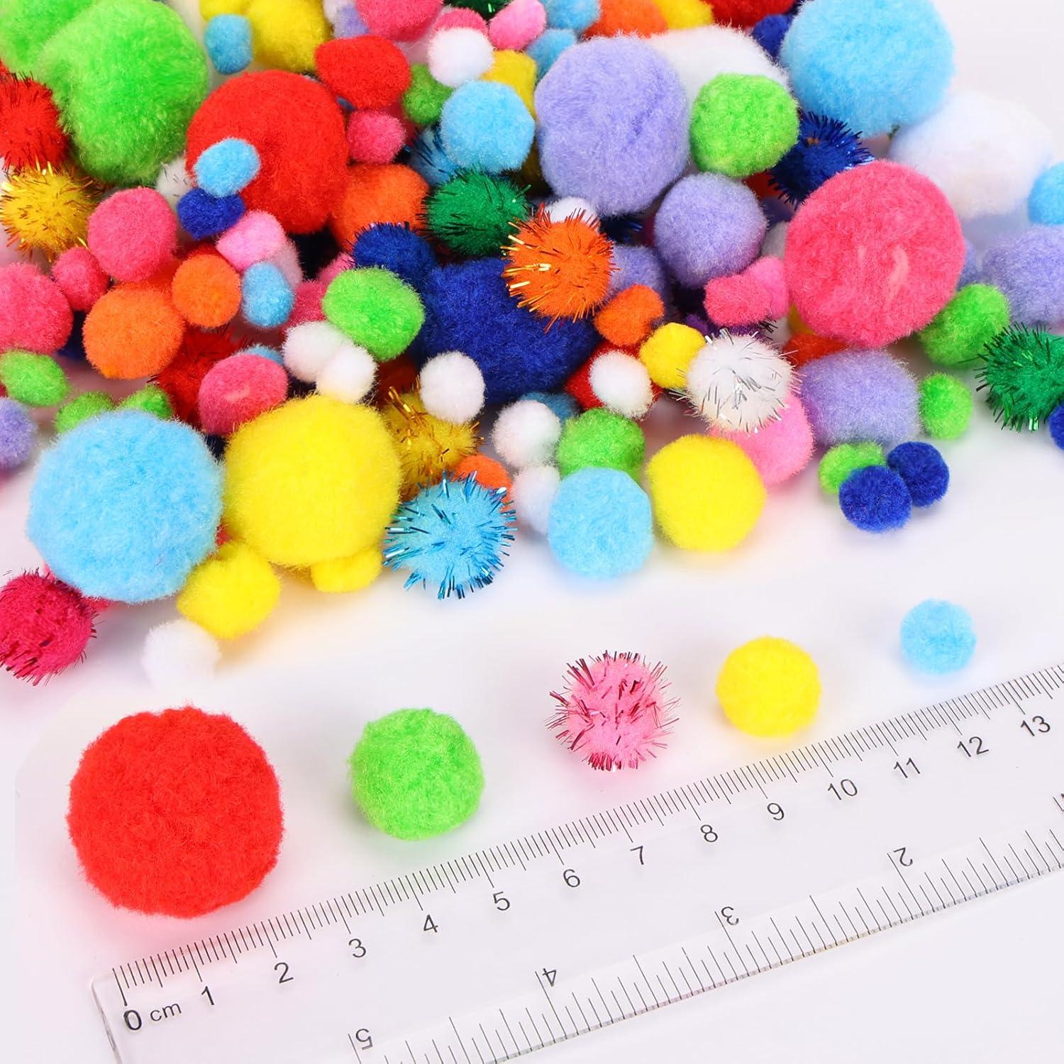 Bolas Pom Pom Multicolor 1000pcs LoveS para Manualidades