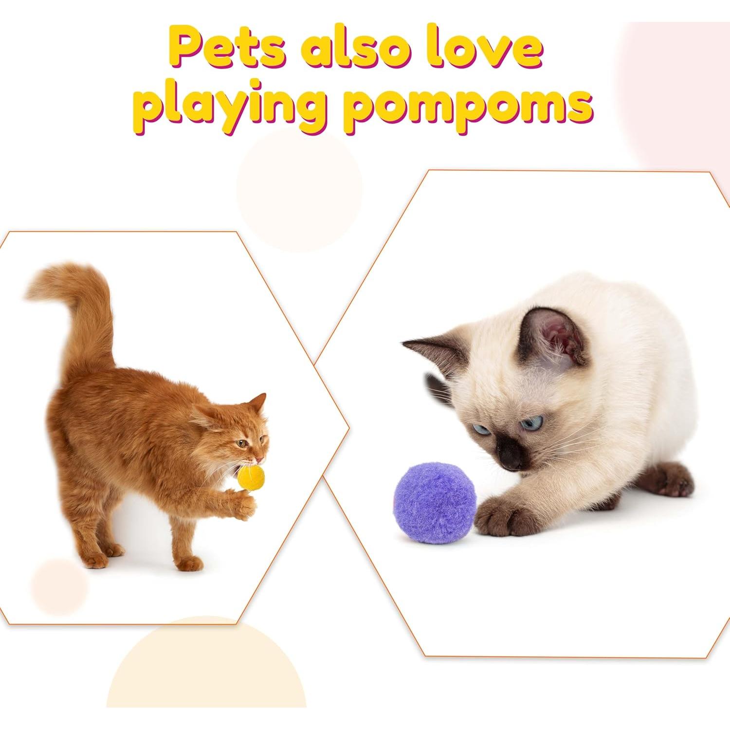 Caydo 1200PCS Bolas de Pom Pom para Manualidades - Colores Variados