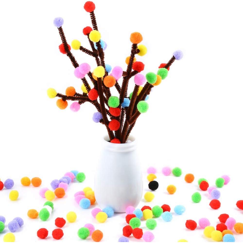 Pompones Multicolores Caydo 2000 Piezas 1 cm Manualidades